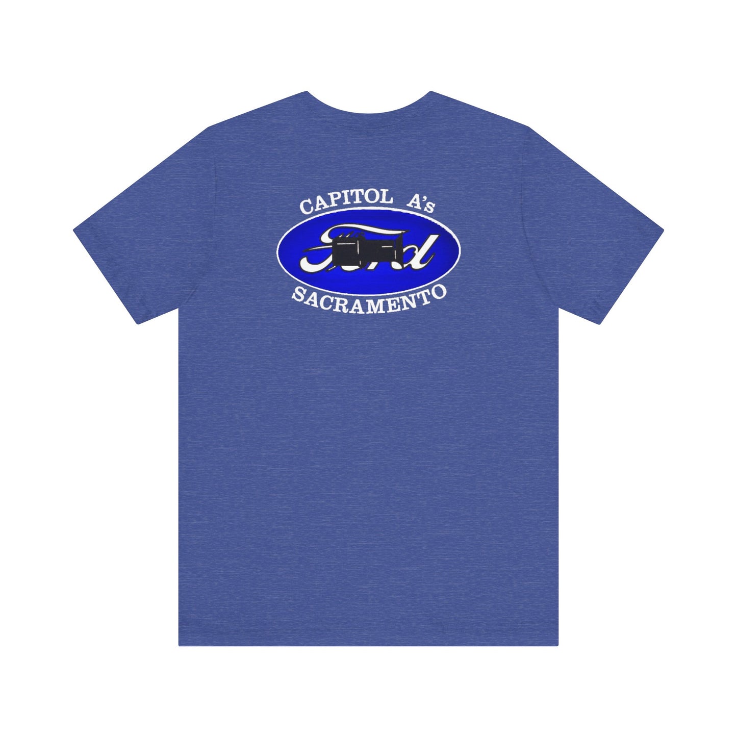 Capitol A's (front and back print) Unisex Jersey Short Sleeve Tee