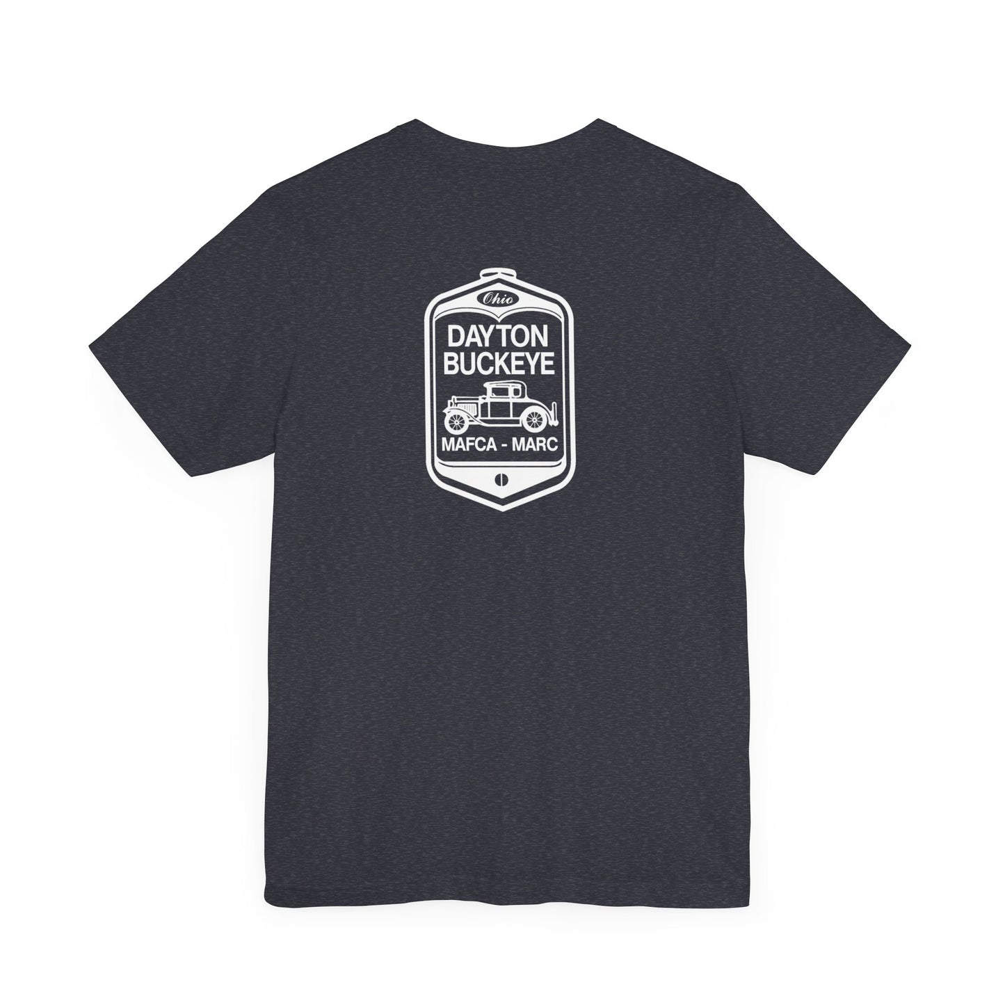 Dayton Buckeye (front and back logo) Unisex Jersey Short Sleeve Tee