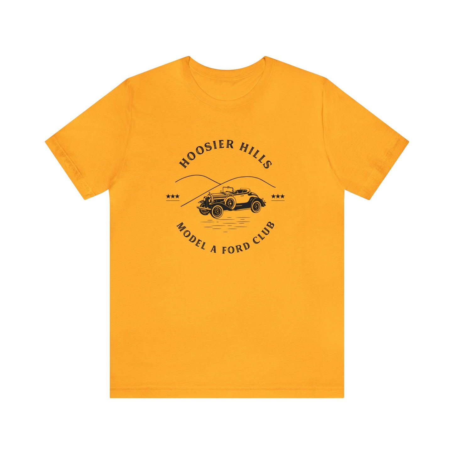 Hoosier Hills Model A Ford Club Unisex Jersey Short Sleeve Tee