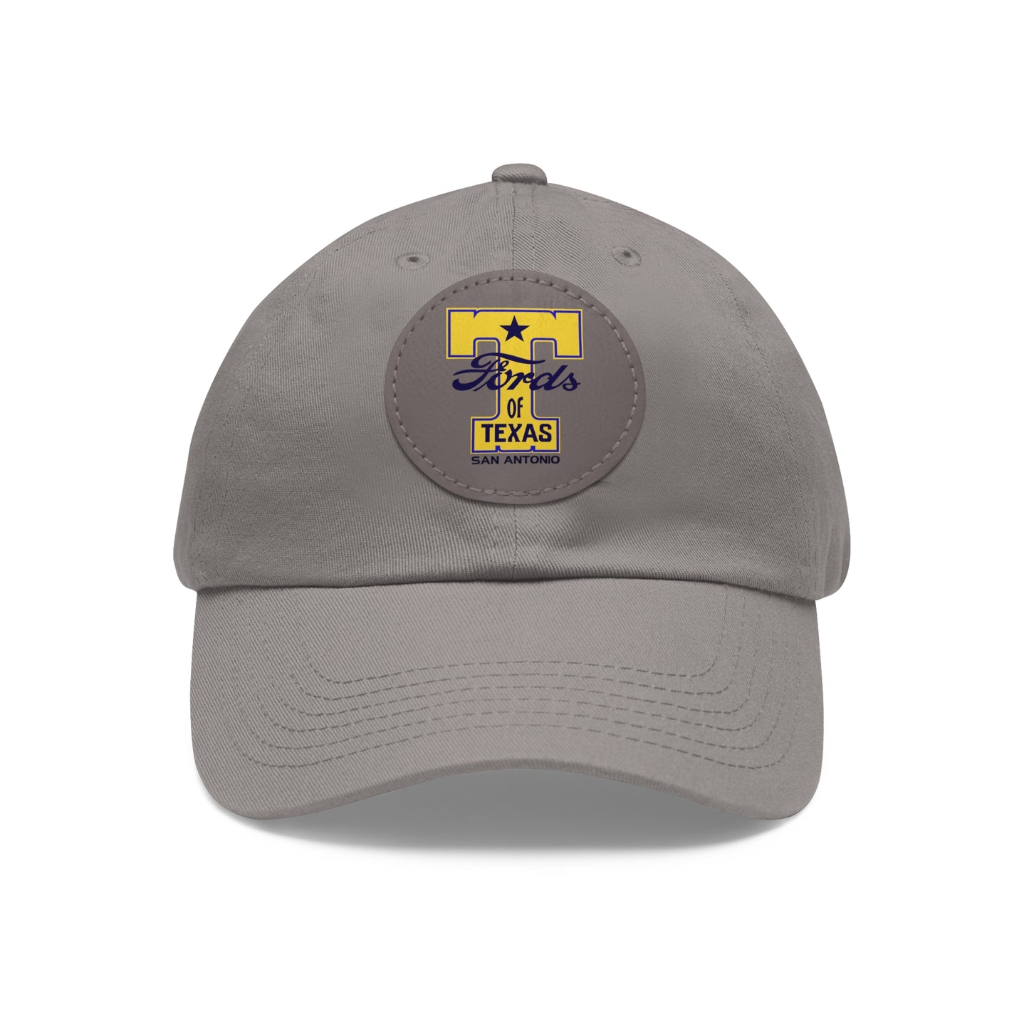 T Fords of Texas Dad Hat with Leather Patch (Round)