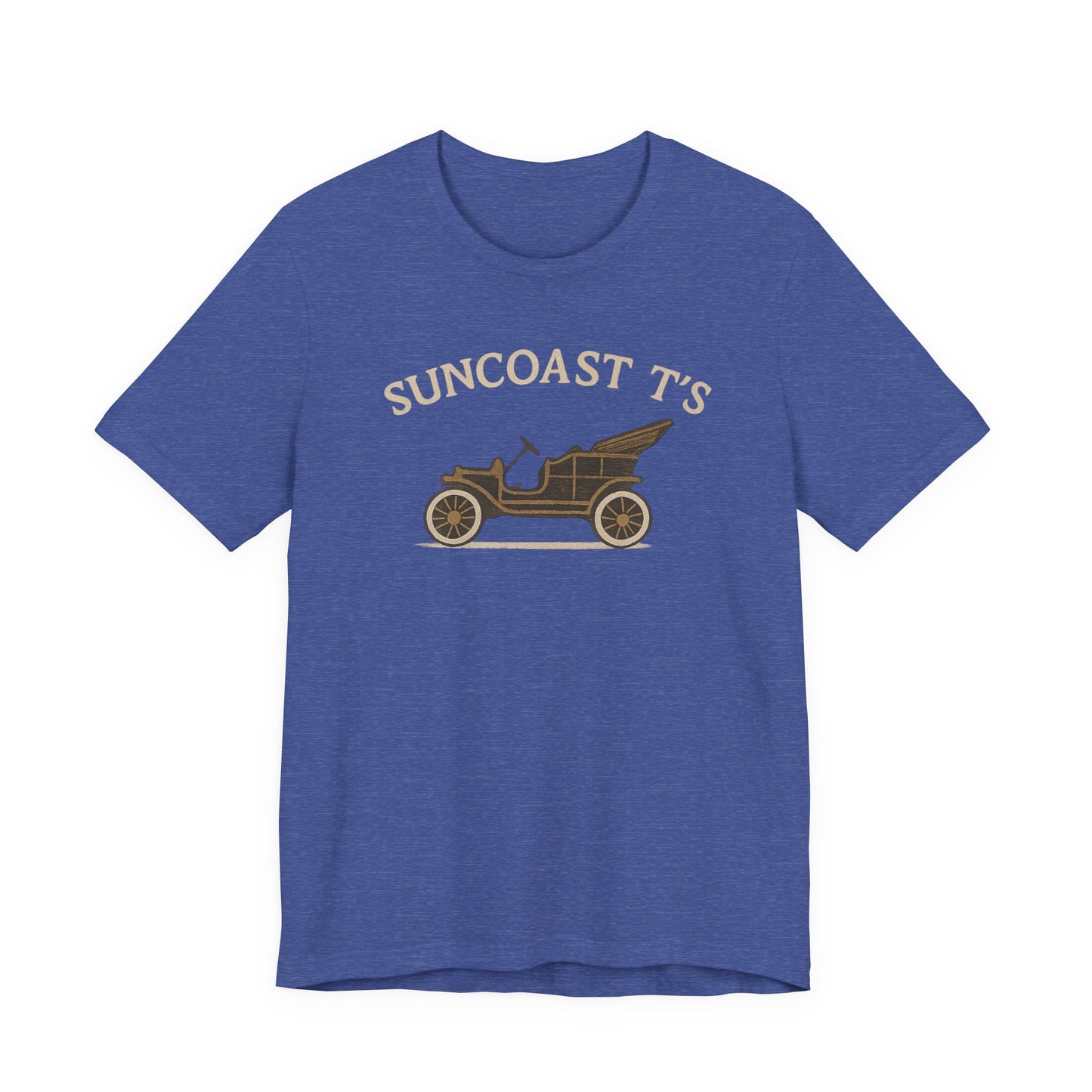 Suncoast T's large front logo - Unisex Tee, Casual Wear, Gift for Car Enthusiasts, Summer Fashion, Retro Style