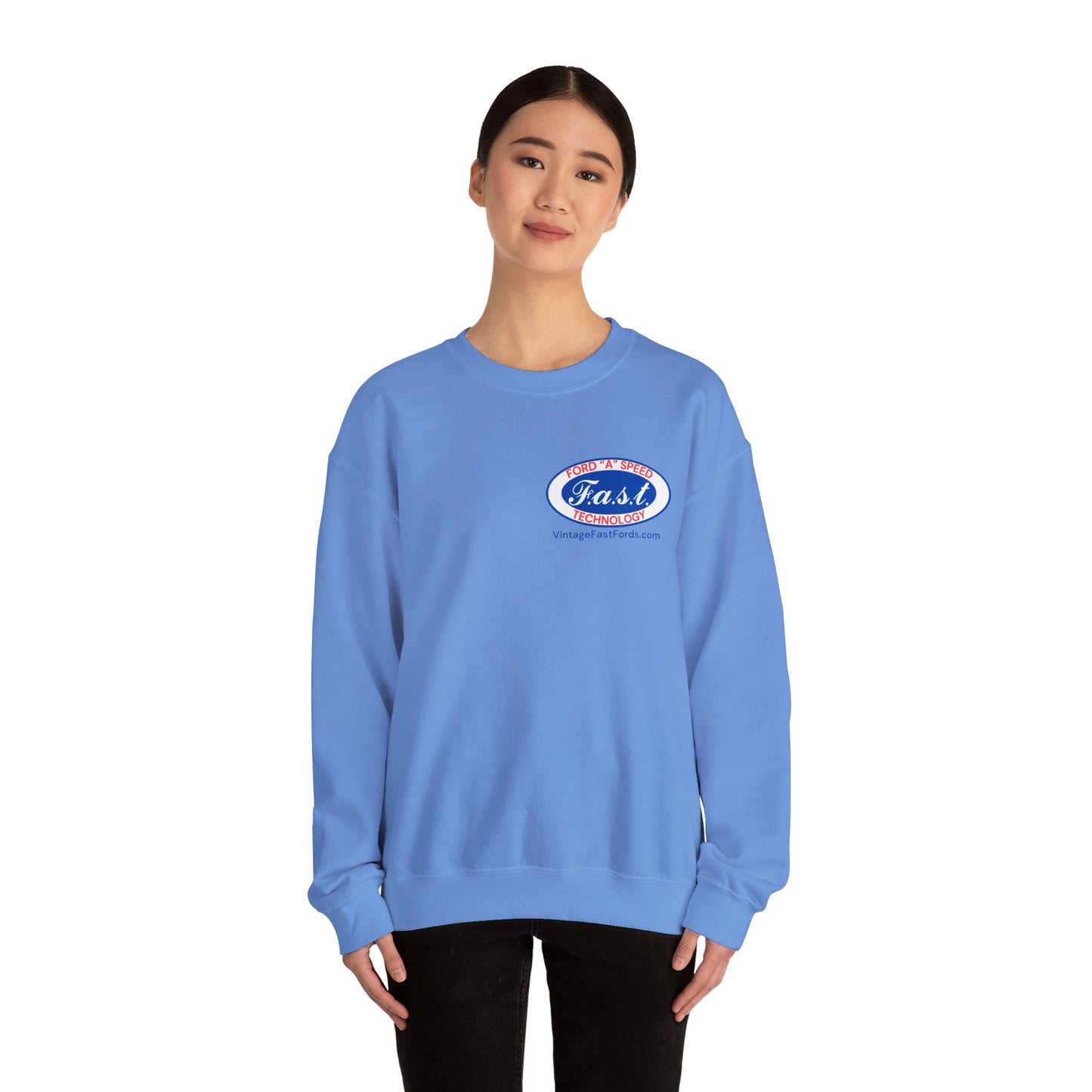 F.A.S.T. Ford "A" Speed Technology (front & back logo) Unisex Crewneck Sweatshirt