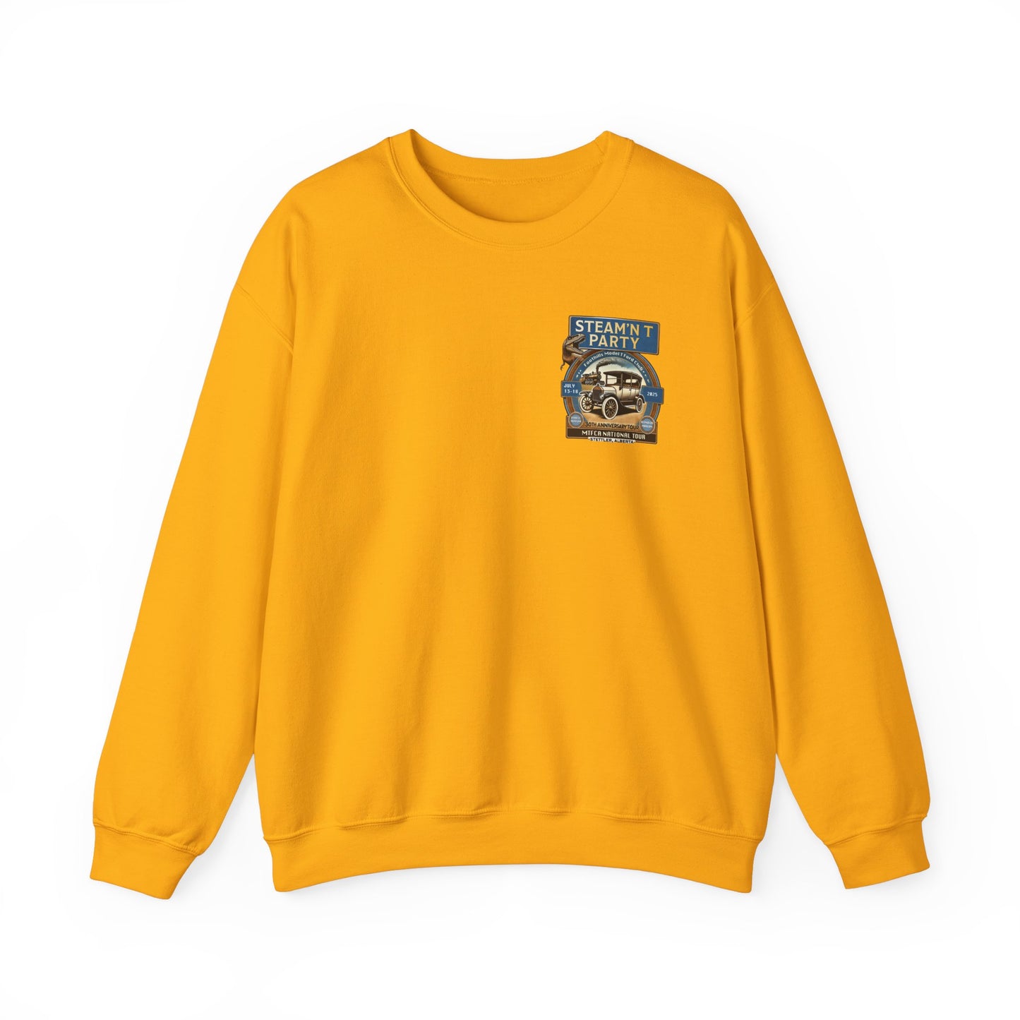 Foothills Model T Ford Club STEAM'N T PARTY Sweatshirt (front and back logos)