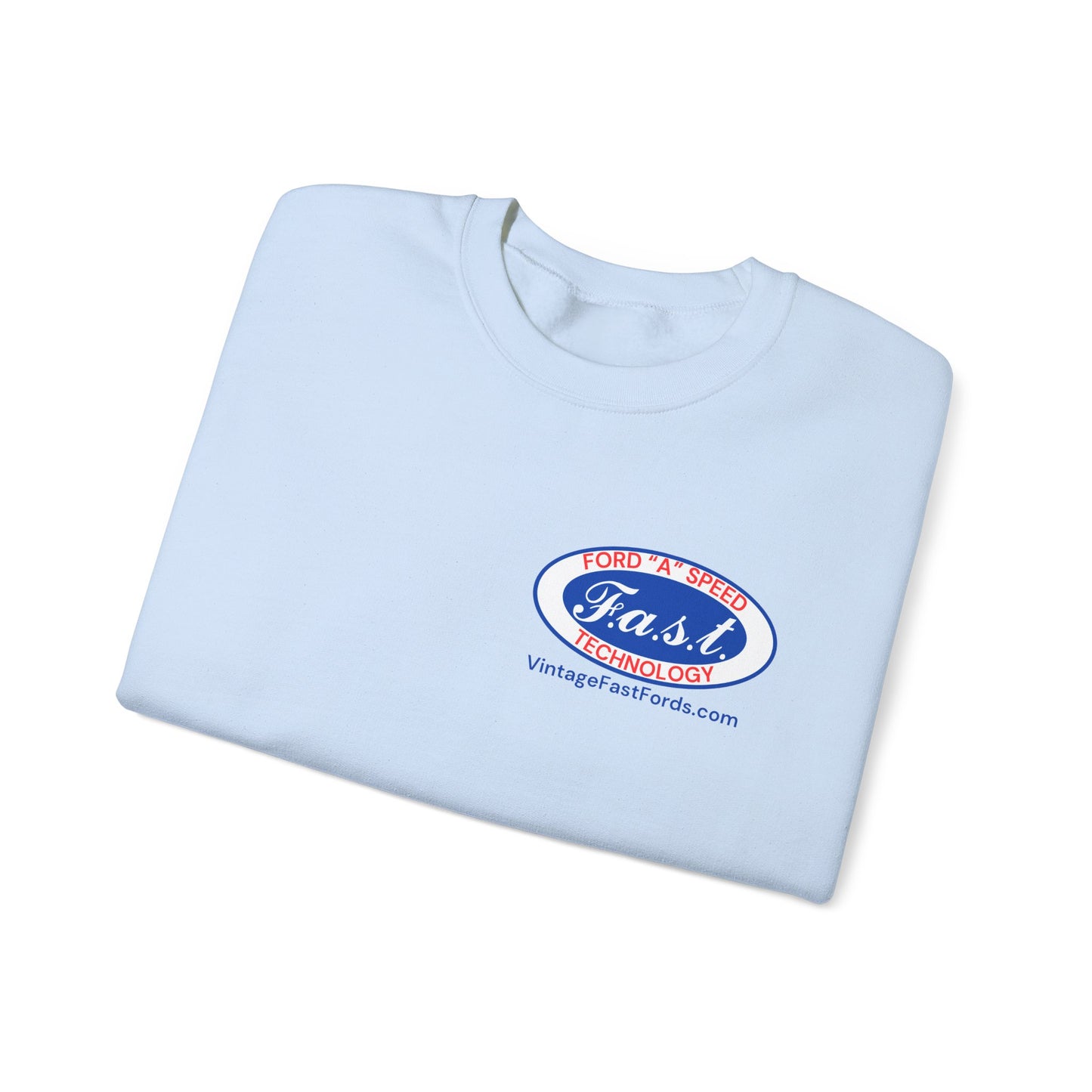 F.A.S.T. Ford "A" Speed Technology (front & back logo) Unisex Crewneck Sweatshirt