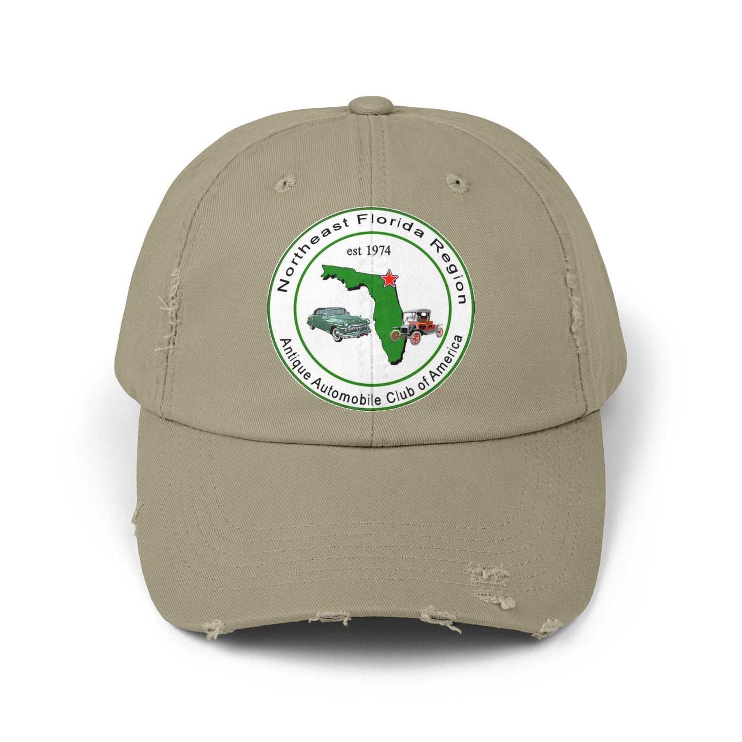 Northeast Florida Region AACA Unisex Distressed Cap