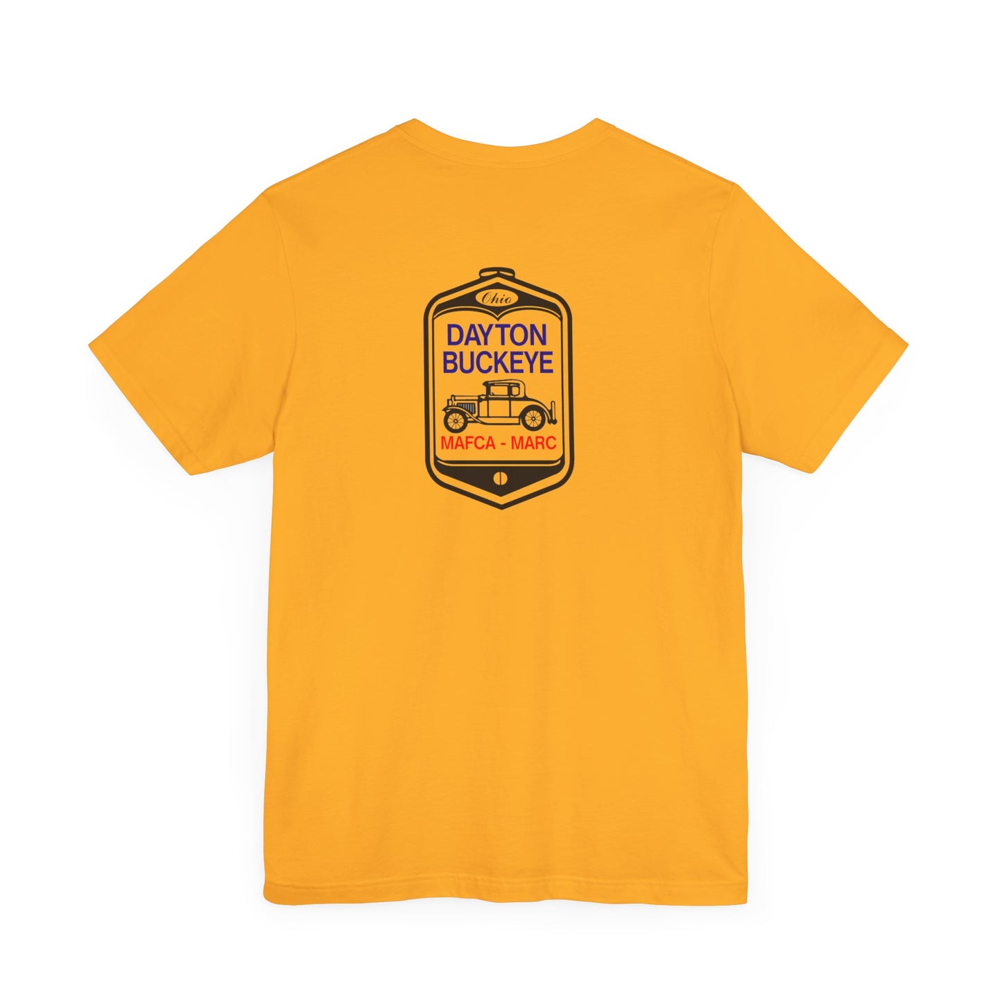 Dayton Buckeye (front and back logo) Unisex Jersey Short Sleeve Tee