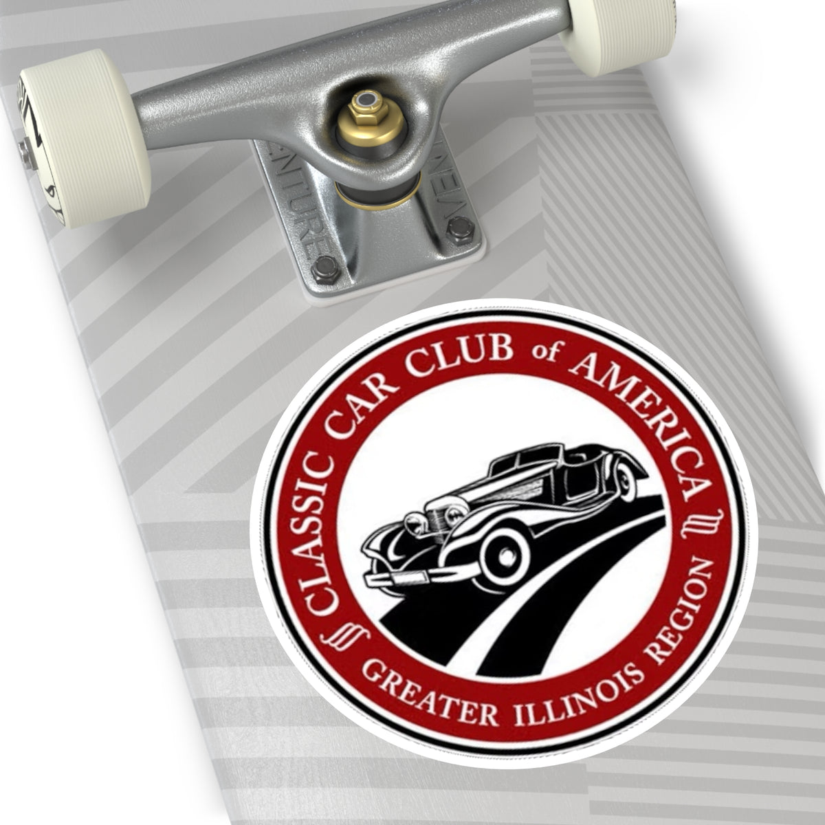 Classic Car Club of America Greater Illinois Region Round Vinyl Sticker