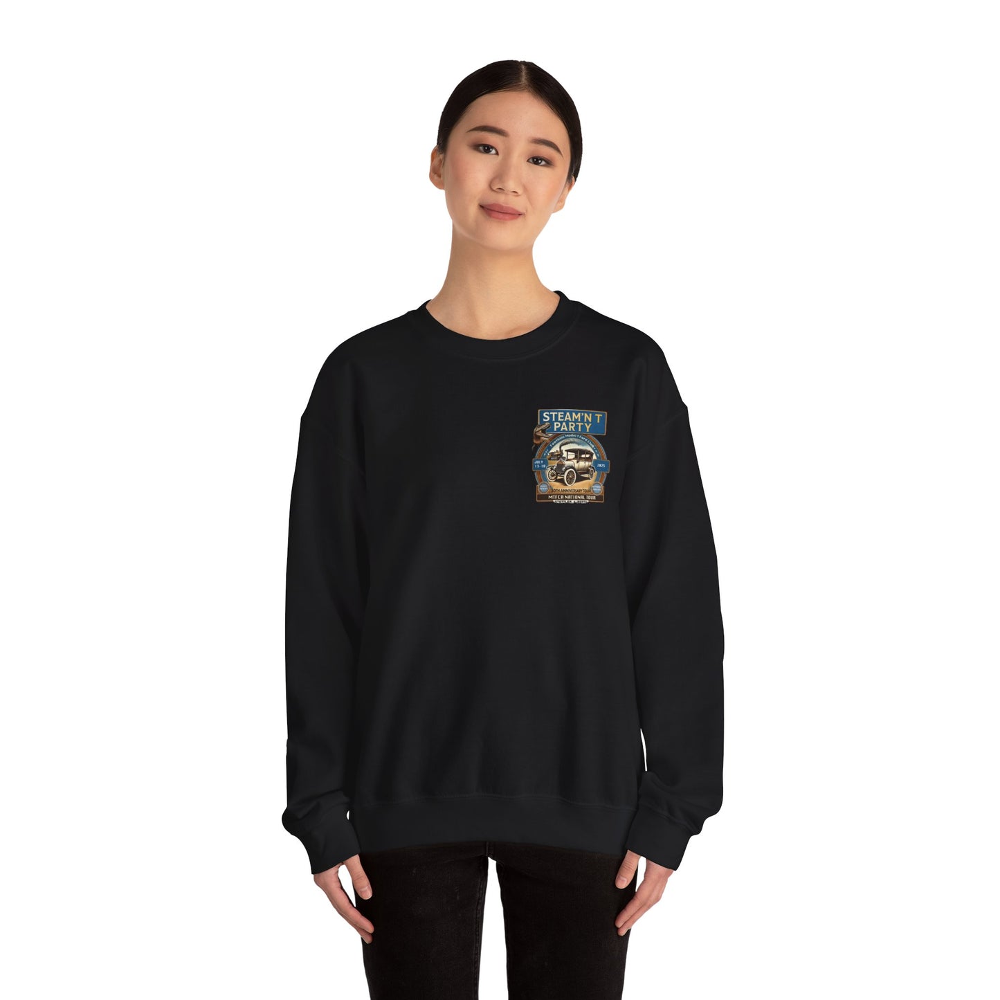 Foothills Model T Ford Club STEAM'N T PARTY Sweatshirt (front and back logos)
