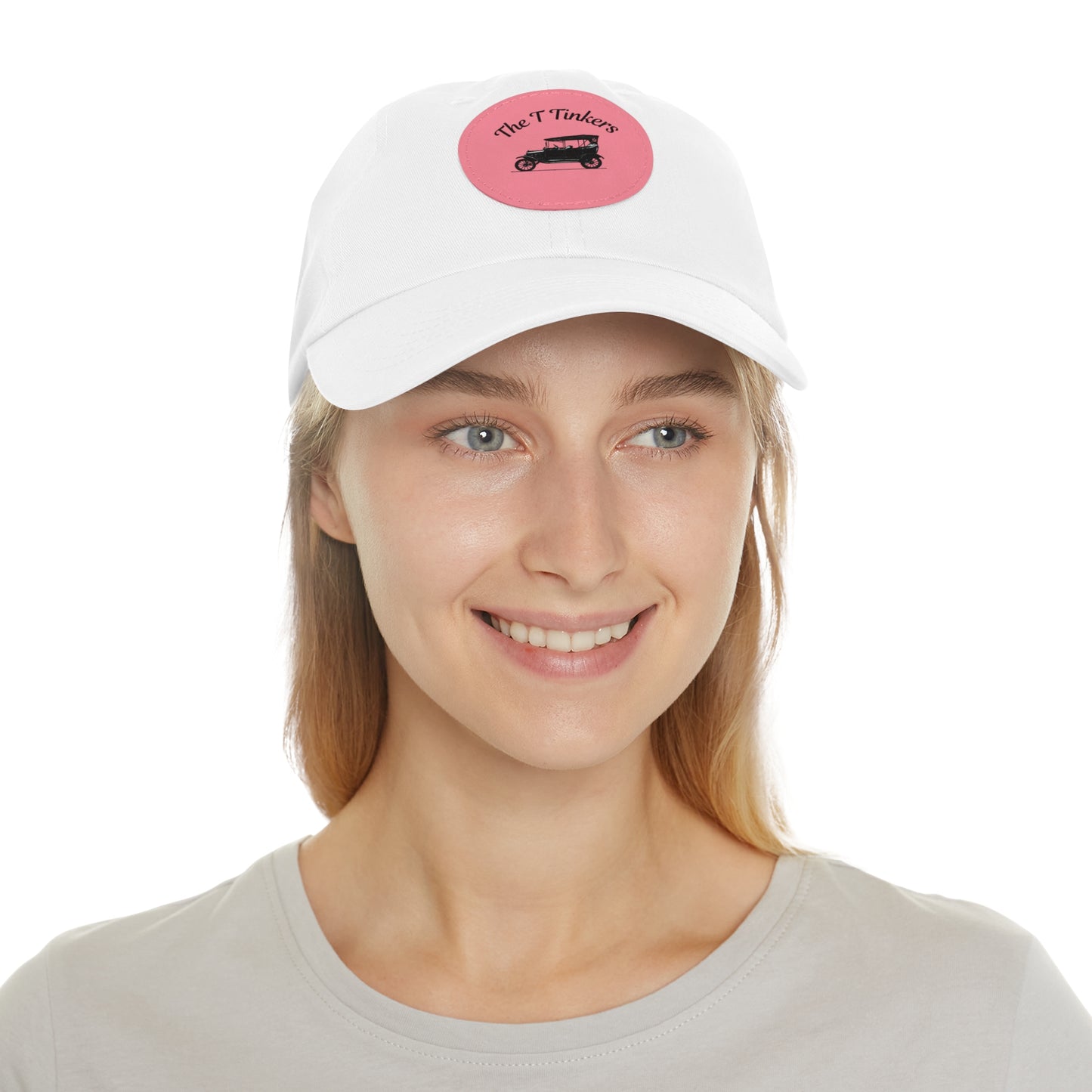 The T Tinkers of Southern NJ - Dad Hat with Leather Patch (Round)