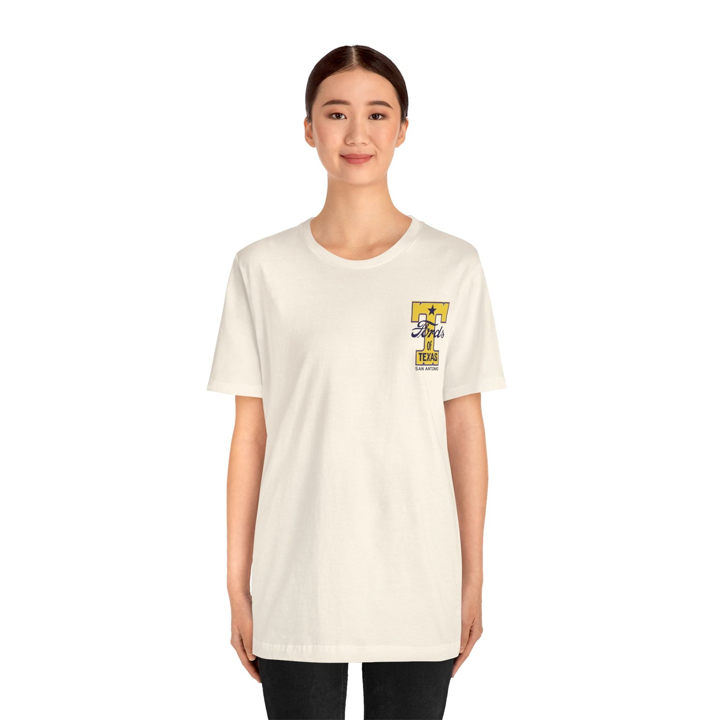 T Fords of Texas (front and back print) Unisex Jersey Short Sleeve Tee