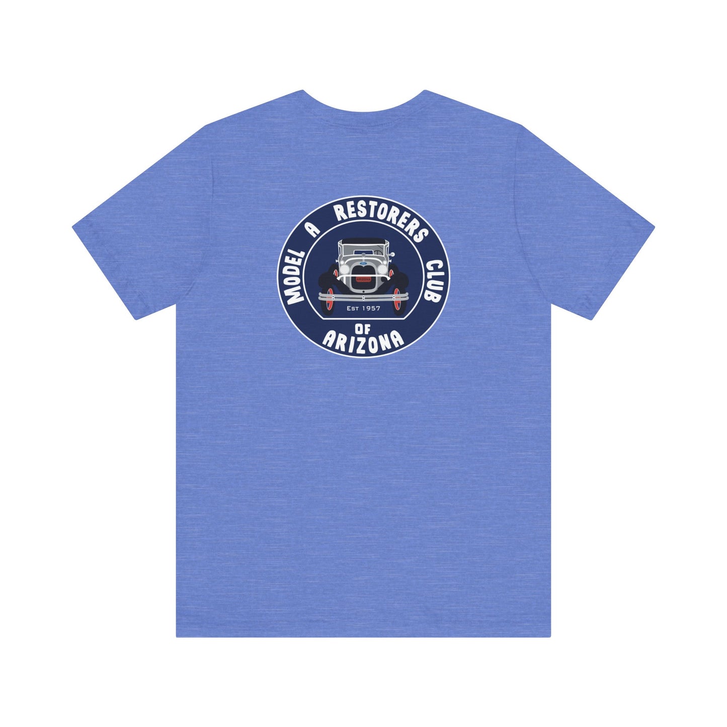 MARC of Arizona (front and back logos) Unisex Jersey Tee - Classic Car Enthusiast Shirt