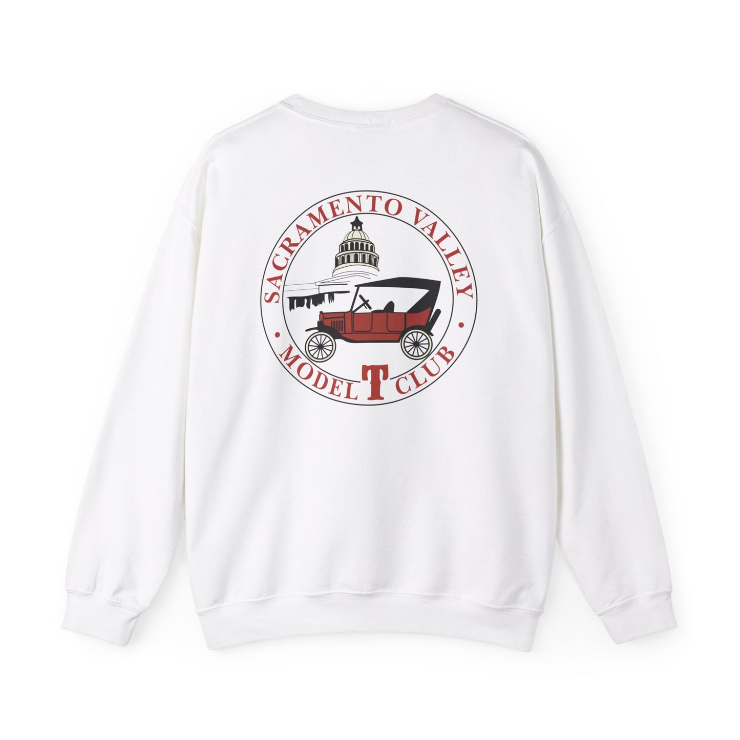 Sacramento Valley Model T Club (front and back logo) Unisex Heavy Blend™ Crewneck Sweatshirt