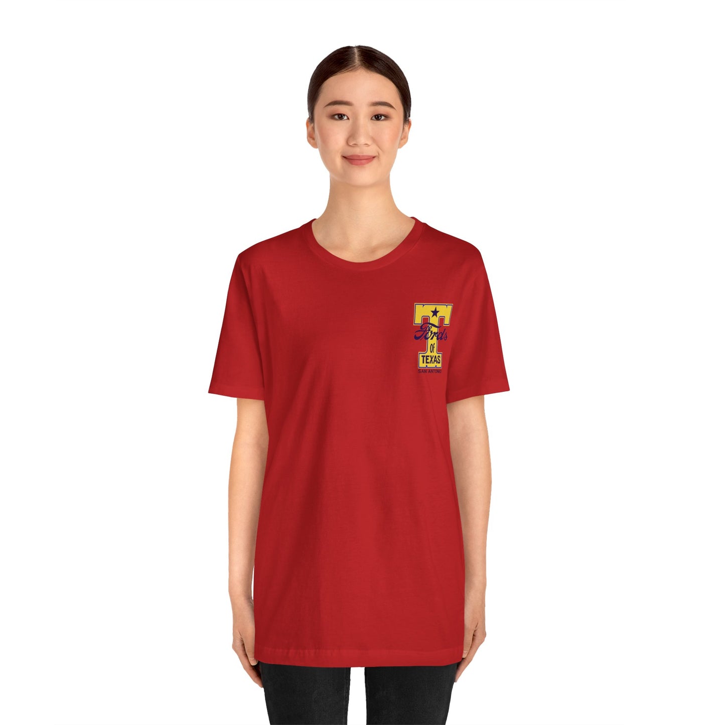 T Fords of Texas (front and back print) Unisex Jersey Short Sleeve Tee