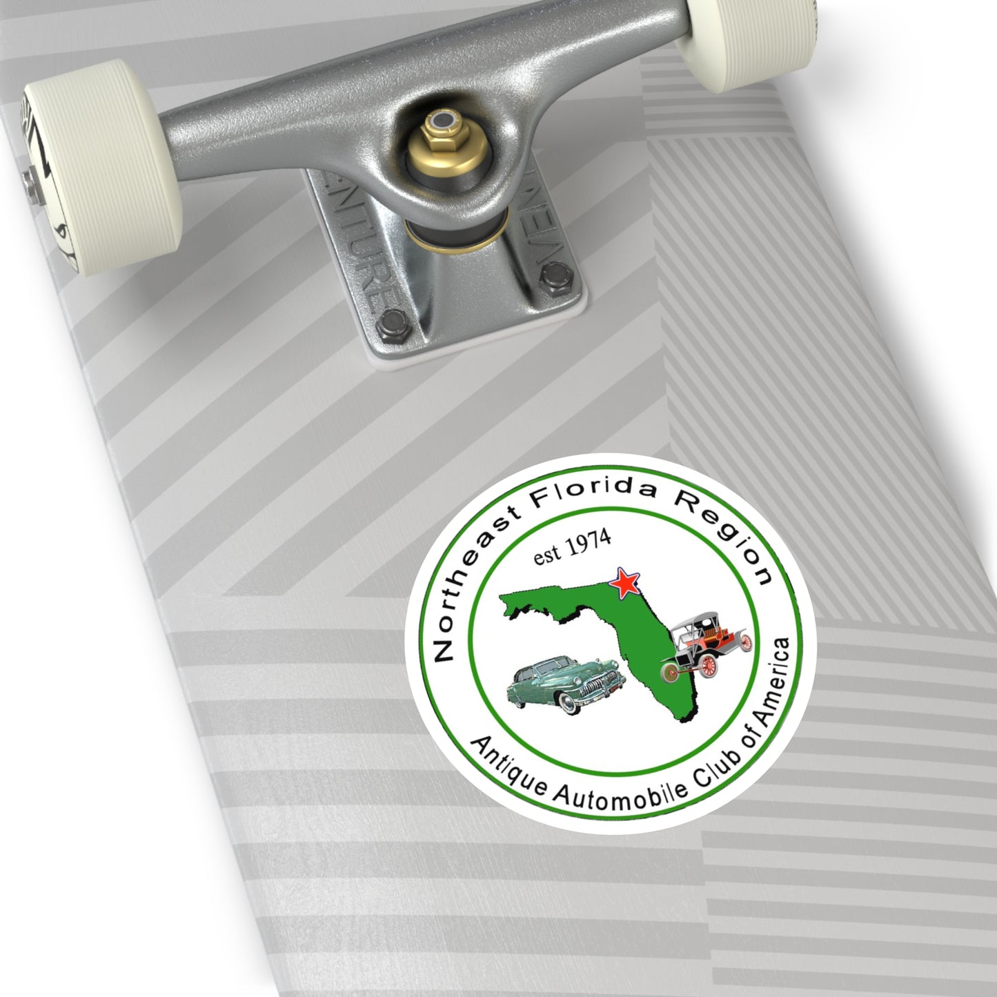 Northeast Florida Region AACA Round Stickers - Perfect for Enthusiasts & Collectors