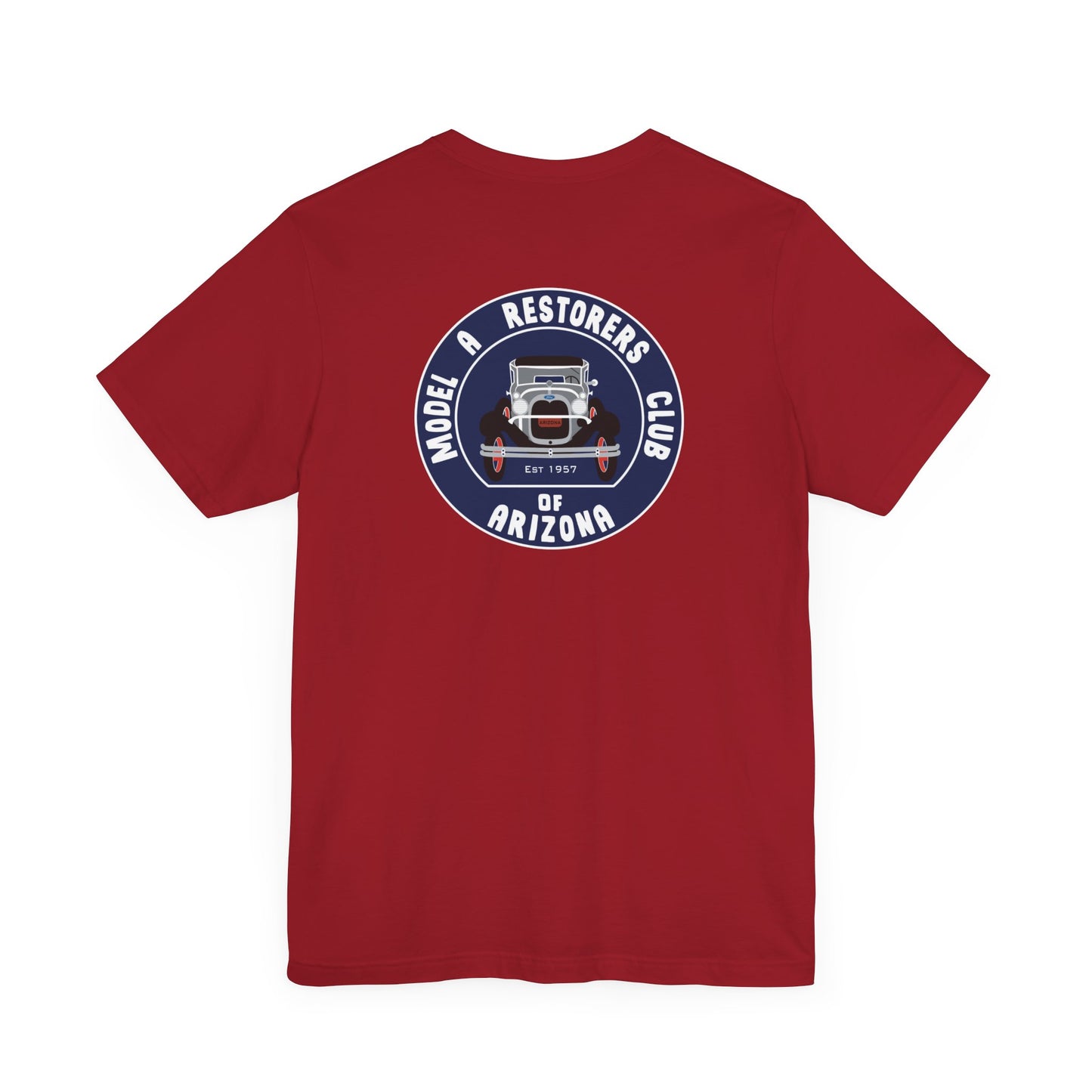 MARC of Arizona (front and back logos) Unisex Jersey Tee - Classic Car Enthusiast Shirt