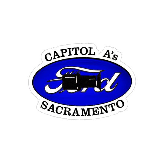 Capitol A's Transparent Outdoor Stickers, Die-Cut, 1pc