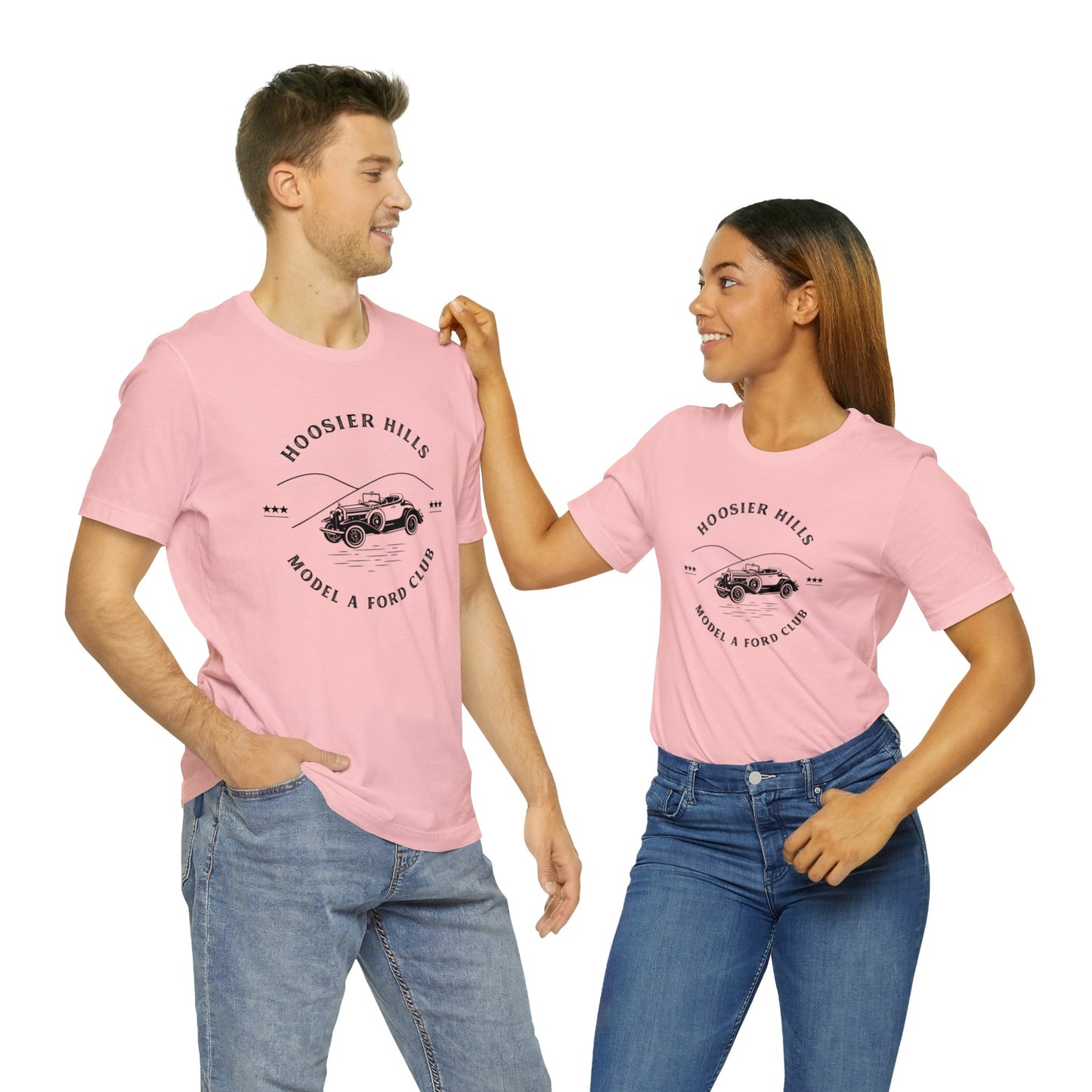 Hoosier Hills Model A Ford Club Unisex Jersey Short Sleeve Tee