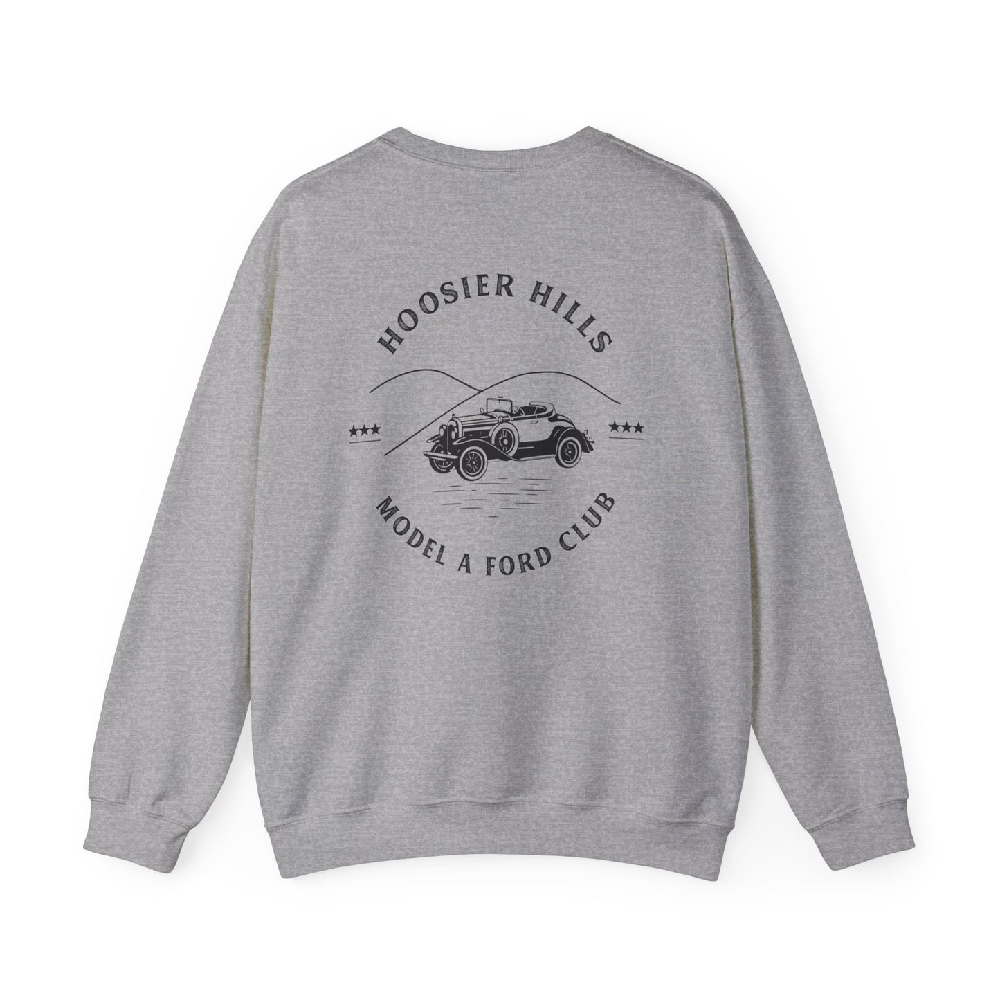 Hoosier Hills Model A Ford Club Unisex Heavy Blend™ Crewneck Sweatshirt