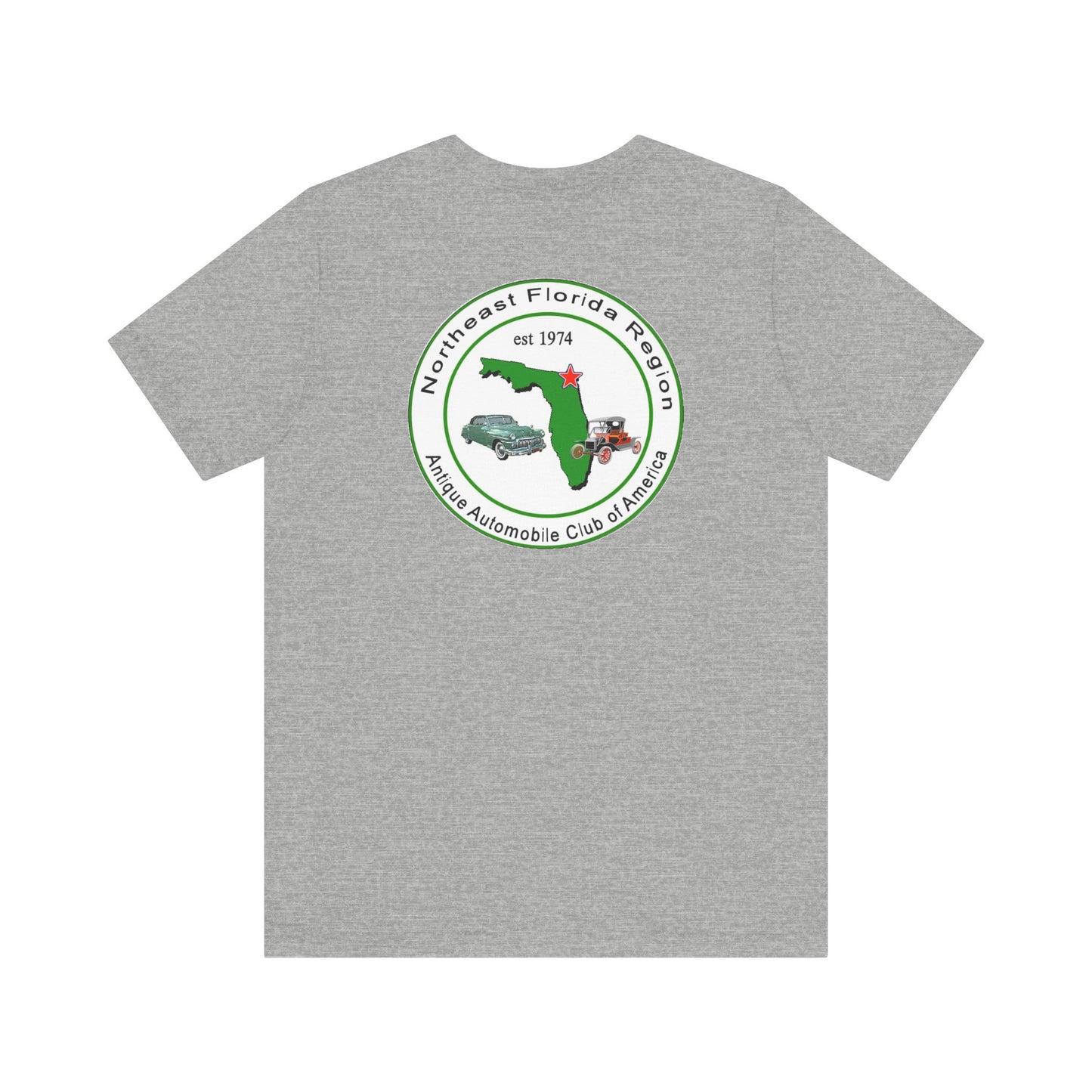 Northeast Florida Region AACA (front and back logos) - Unisex Jersey Shirt for Car Enthusiasts