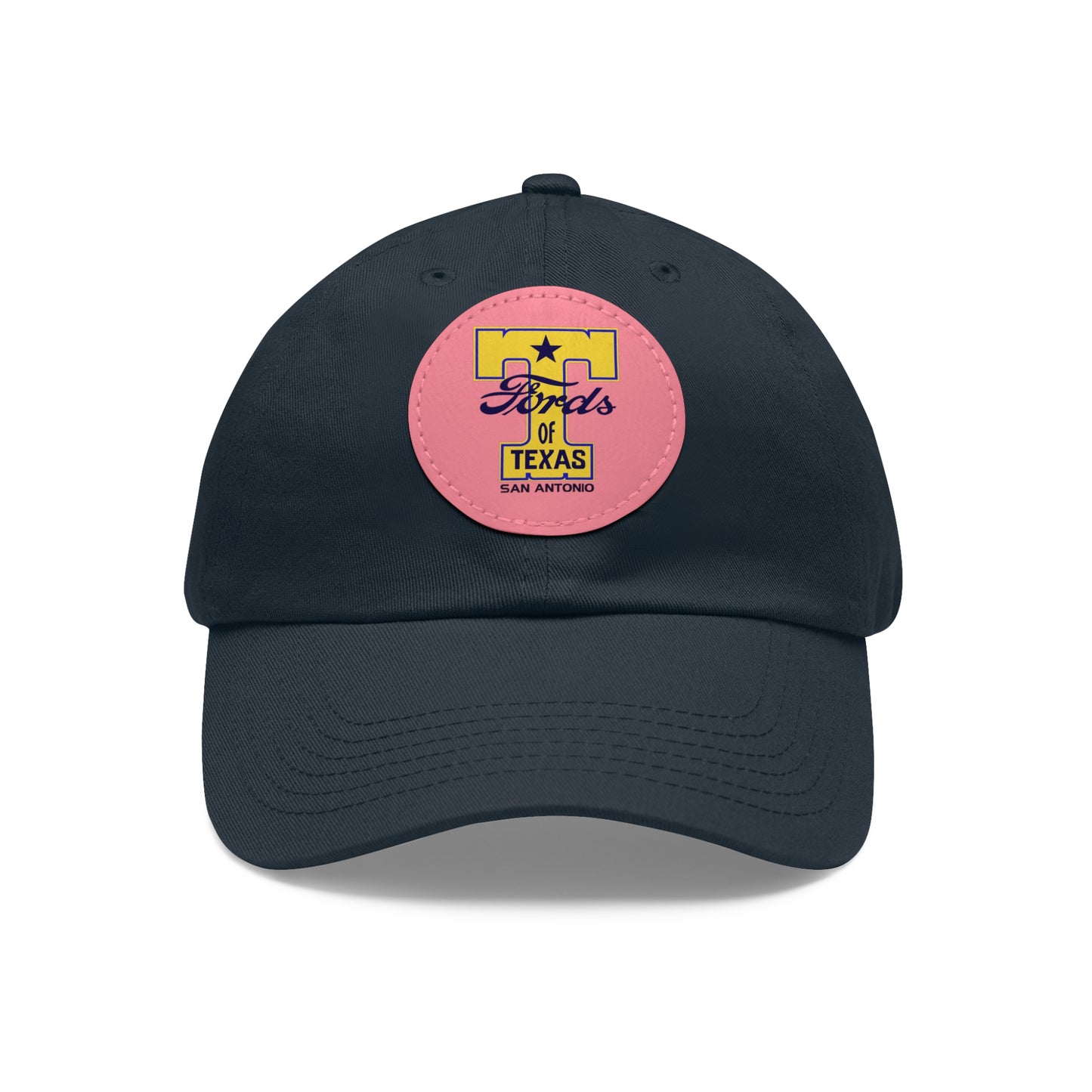 T Fords of Texas Dad Hat with Leather Patch (Round)