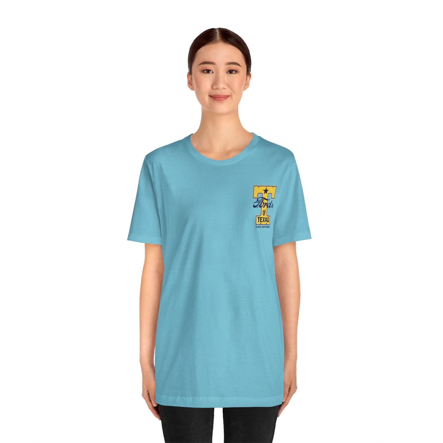 T Fords of Texas (front and back print) Unisex Jersey Short Sleeve Tee