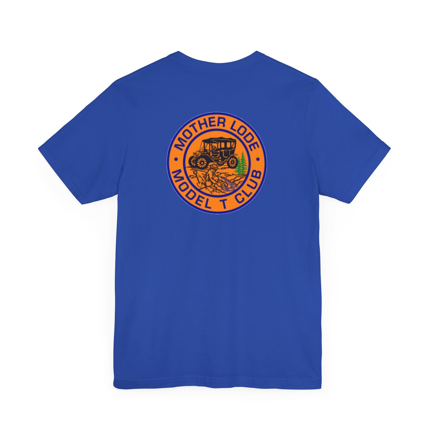 Mother Lode Model T Club (front and back print) Unisex Jersey Short Sleeve Tee