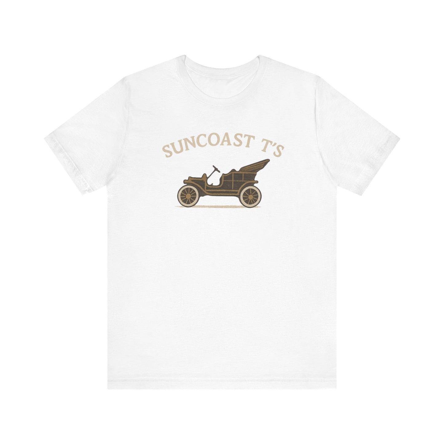Suncoast T's large front logo - Unisex Tee, Casual Wear, Gift for Car Enthusiasts, Summer Fashion, Retro Style