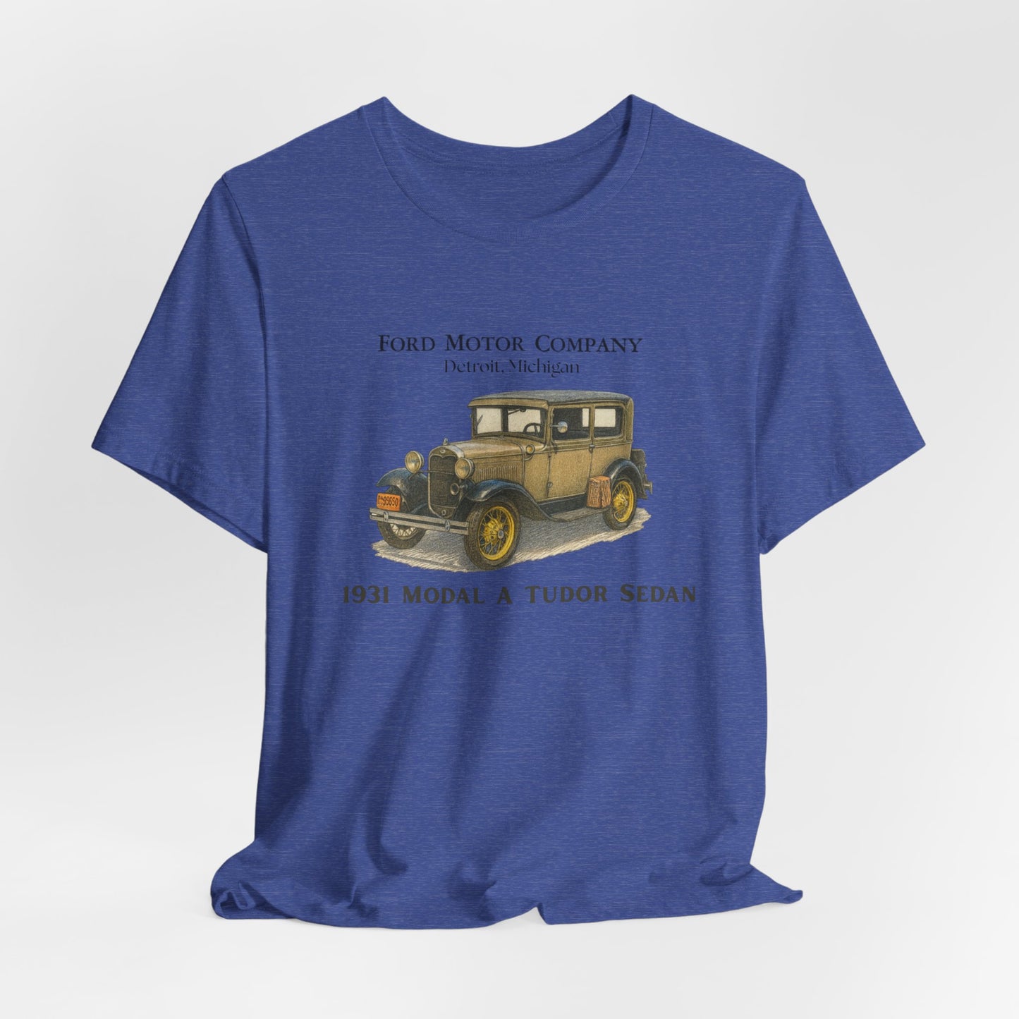 1931 Model A Ford Tudor Sedan T‑Shirt — Classic Ford Motor Company Car Tee