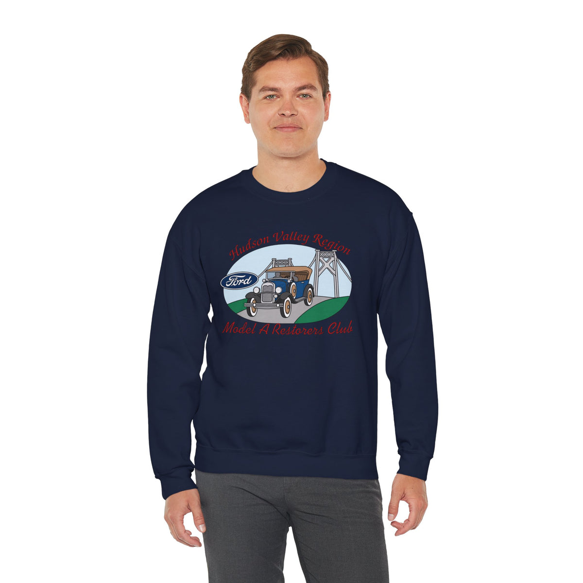 Hudson Valley Region Model A Restorers Club Unisex Heavy Blend™ Crewneck Sweatshirt
