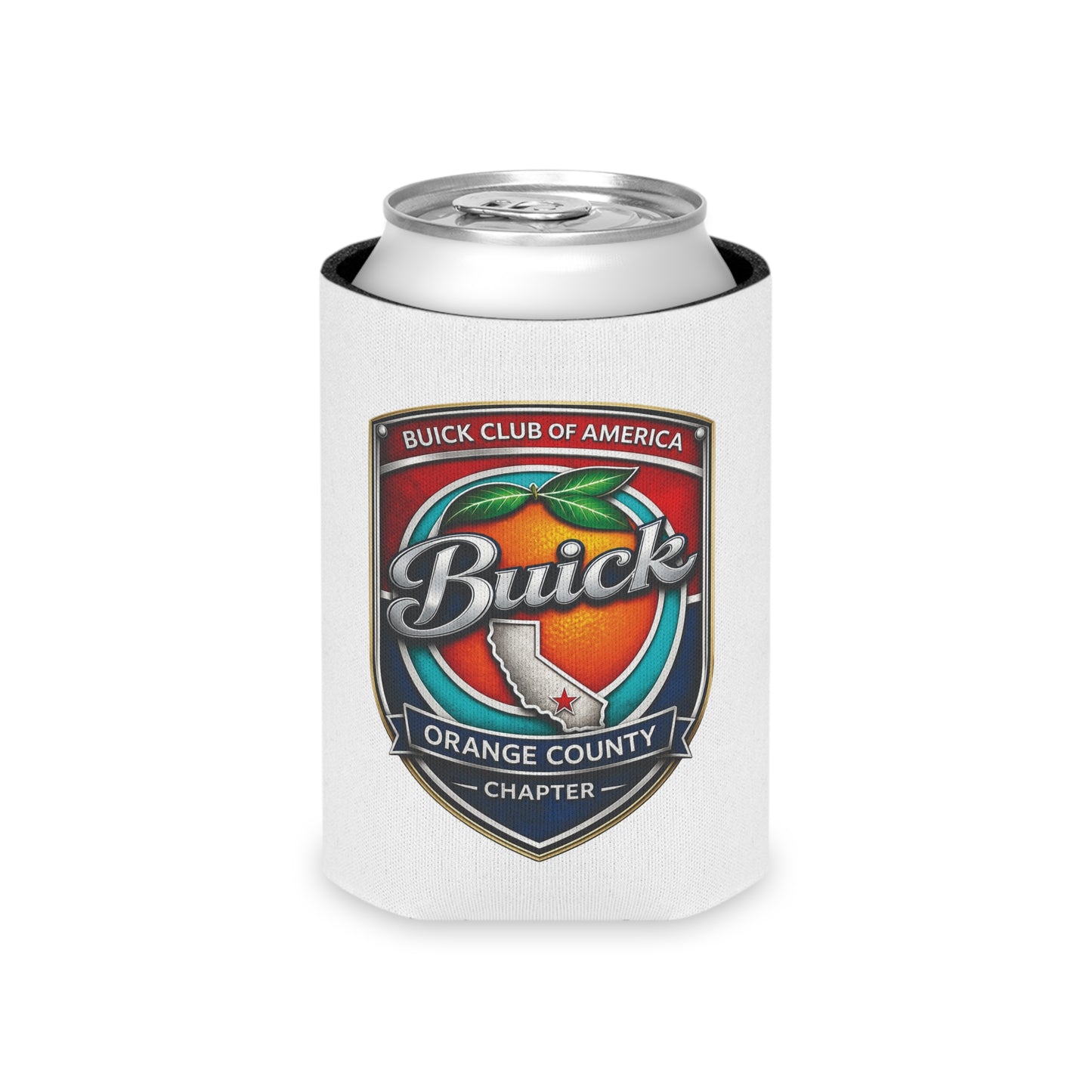 Buick Orange County Chapter Buick Club of America Can Cooler - Insulated Soda Koozie
