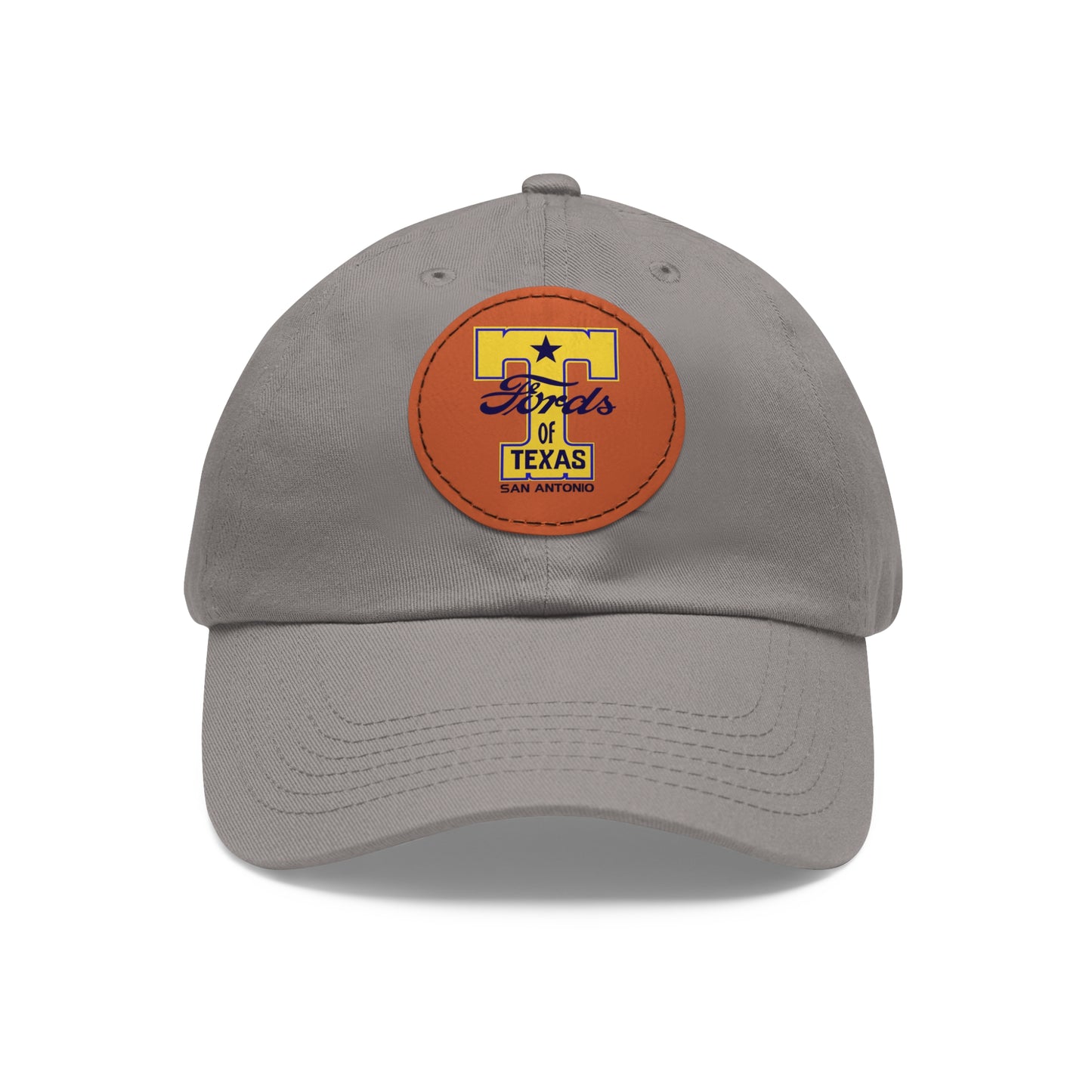 T Fords of Texas Dad Hat with Leather Patch (Round)
