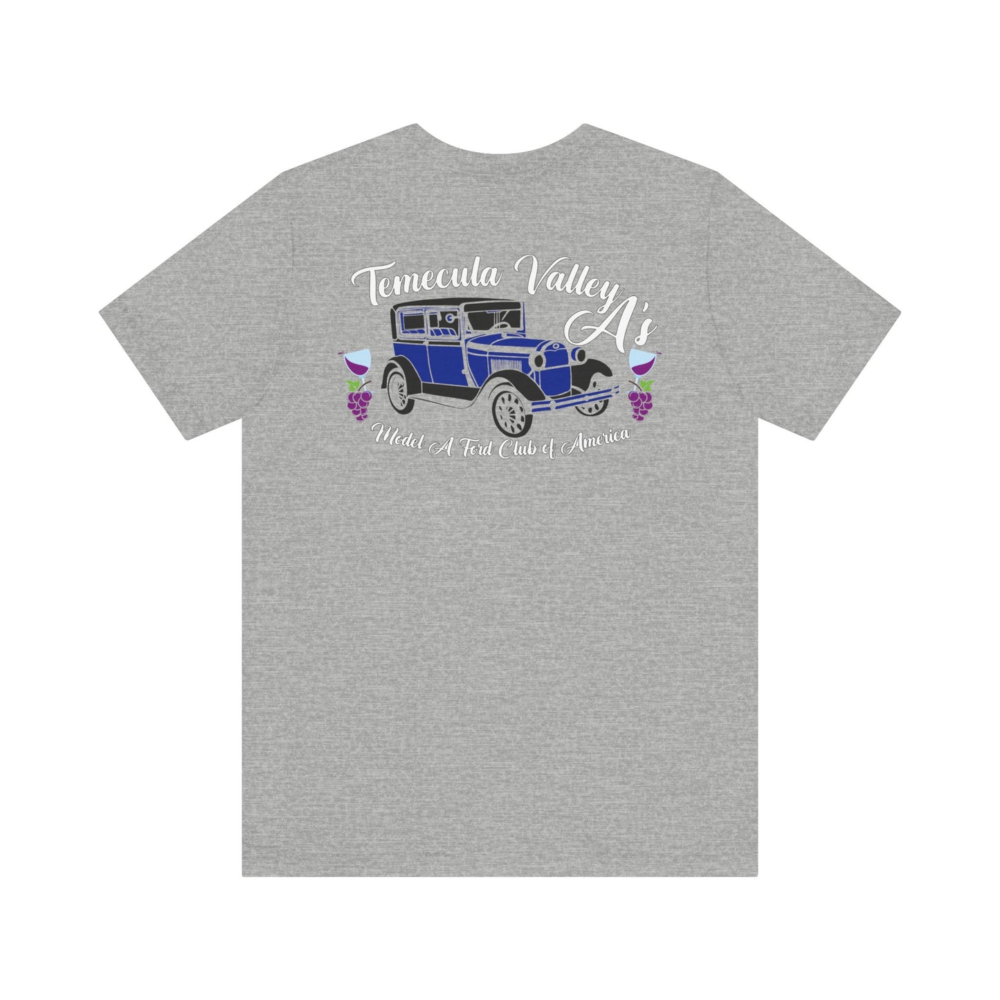 Temecula Valley A's (front and back print) Unisex Jersey Short Sleeve Tee