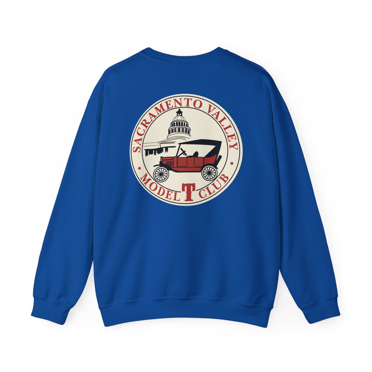 Sacramento Valley Model T Club (front and back logo) Unisex Heavy Blend™ Crewneck Sweatshirt