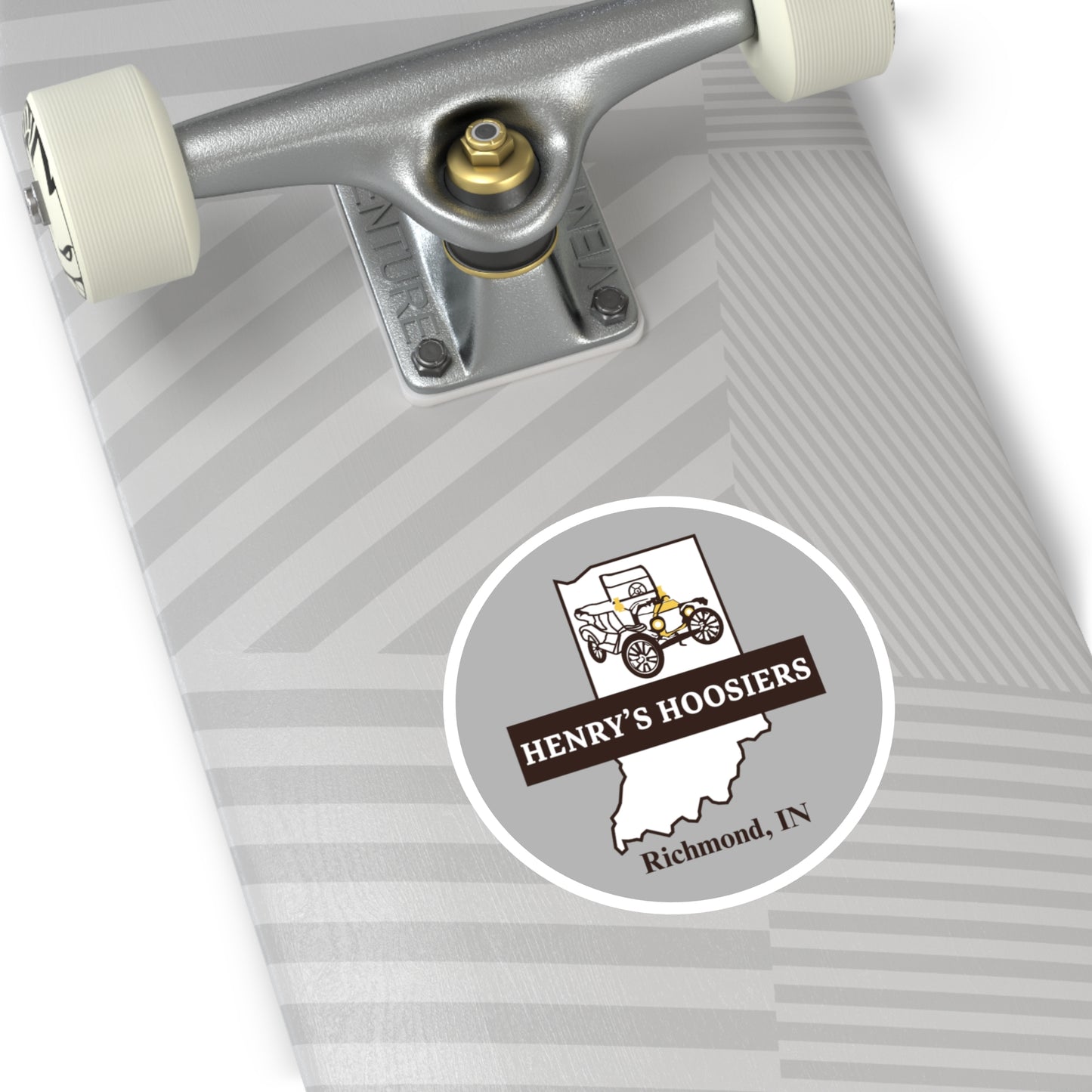 Henry's Hoosiers Round Stickers, Indoor\Outdoor
