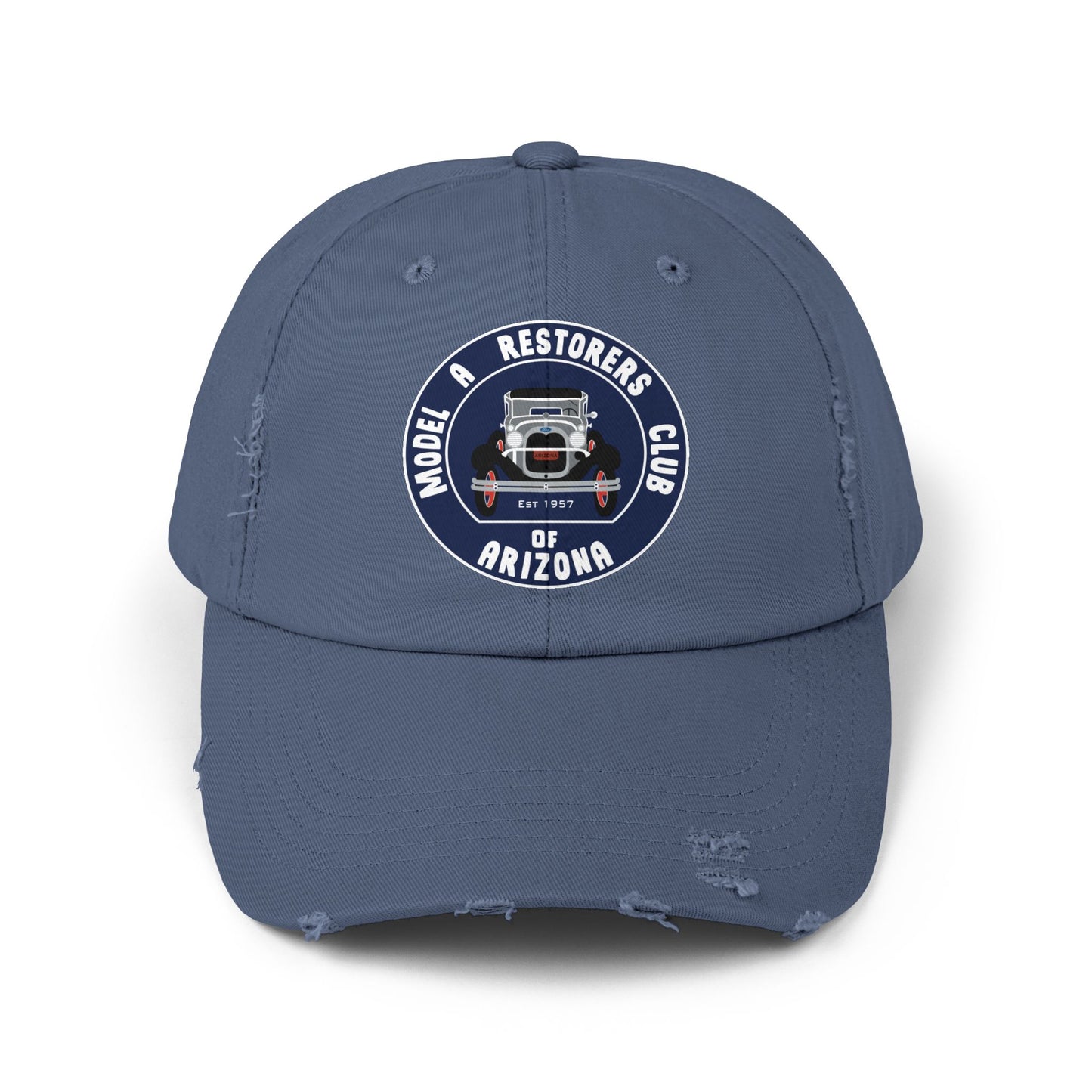 MARC of Arizona Unisex Distressed Cap - Model A Restoration Club of Arizona Emblem