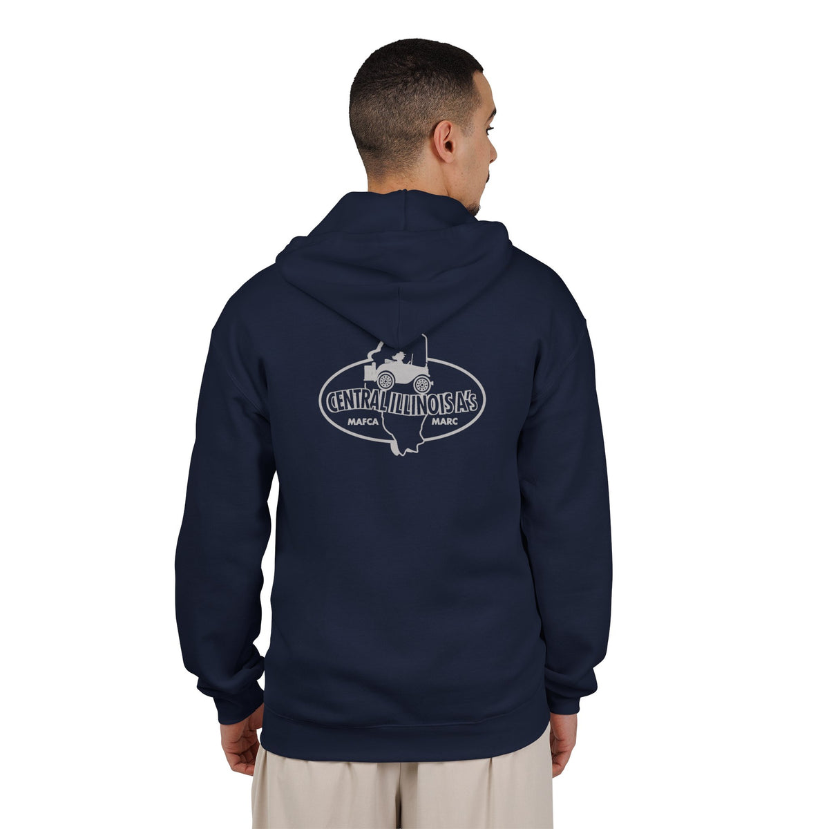 Central Illinois A's Hoodie — Printed Front and Back Logos