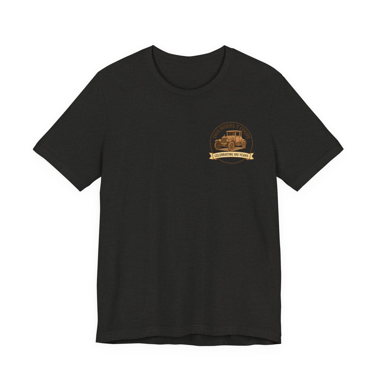 1925 Model T Coupe 100th Anniversary Tee (front and back logos) - Unisex Shirt