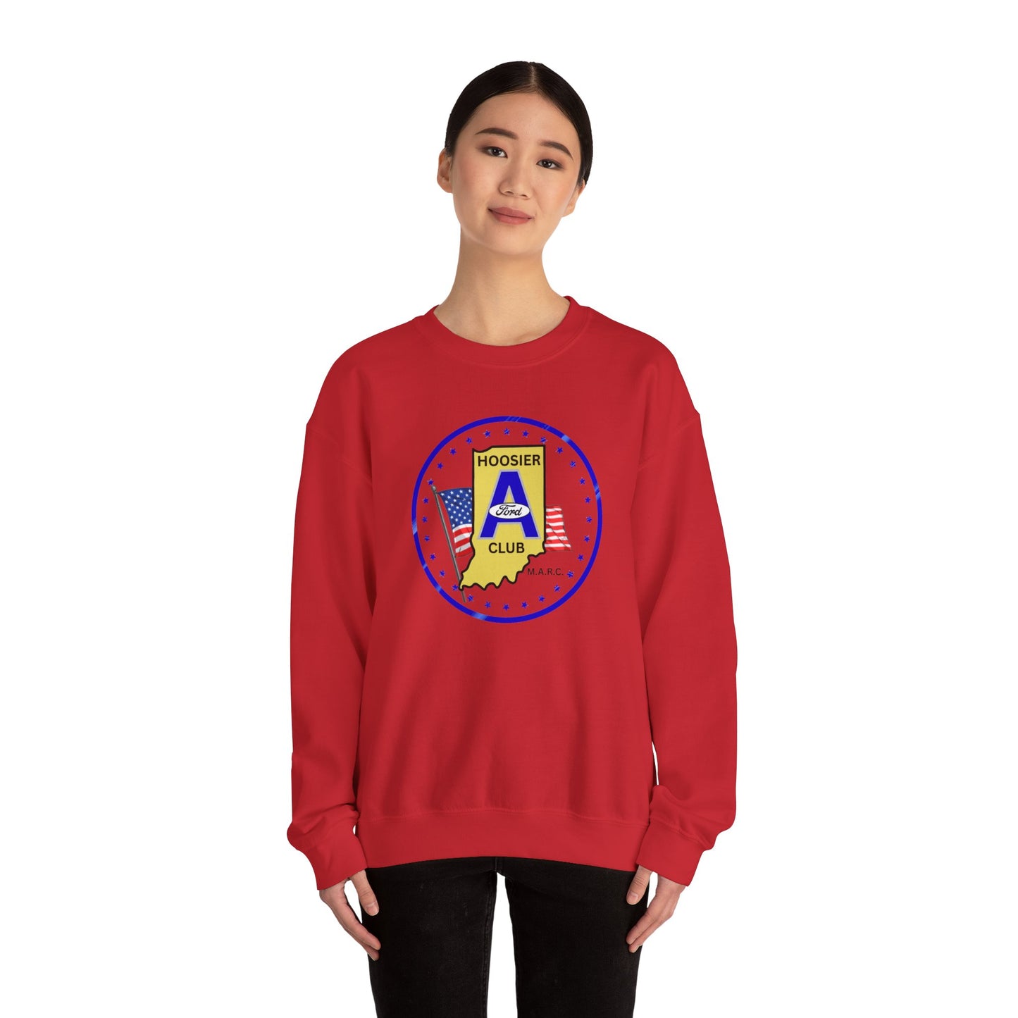 Hoosier A Ford Club Crewneck Sweatshirt — Indiana Pride Vintage Seal