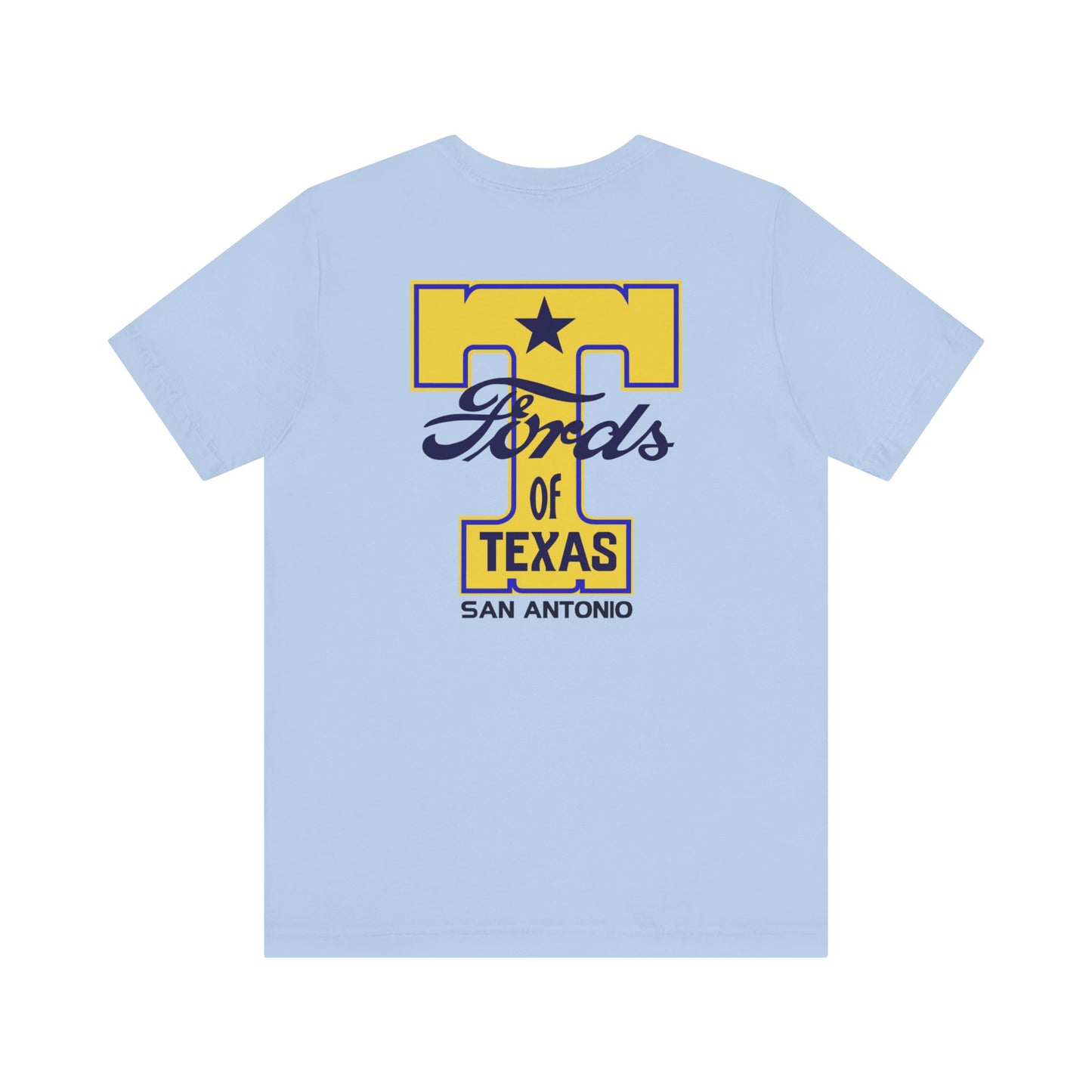 T Fords of Texas (front and back print) Unisex Jersey Short Sleeve Tee