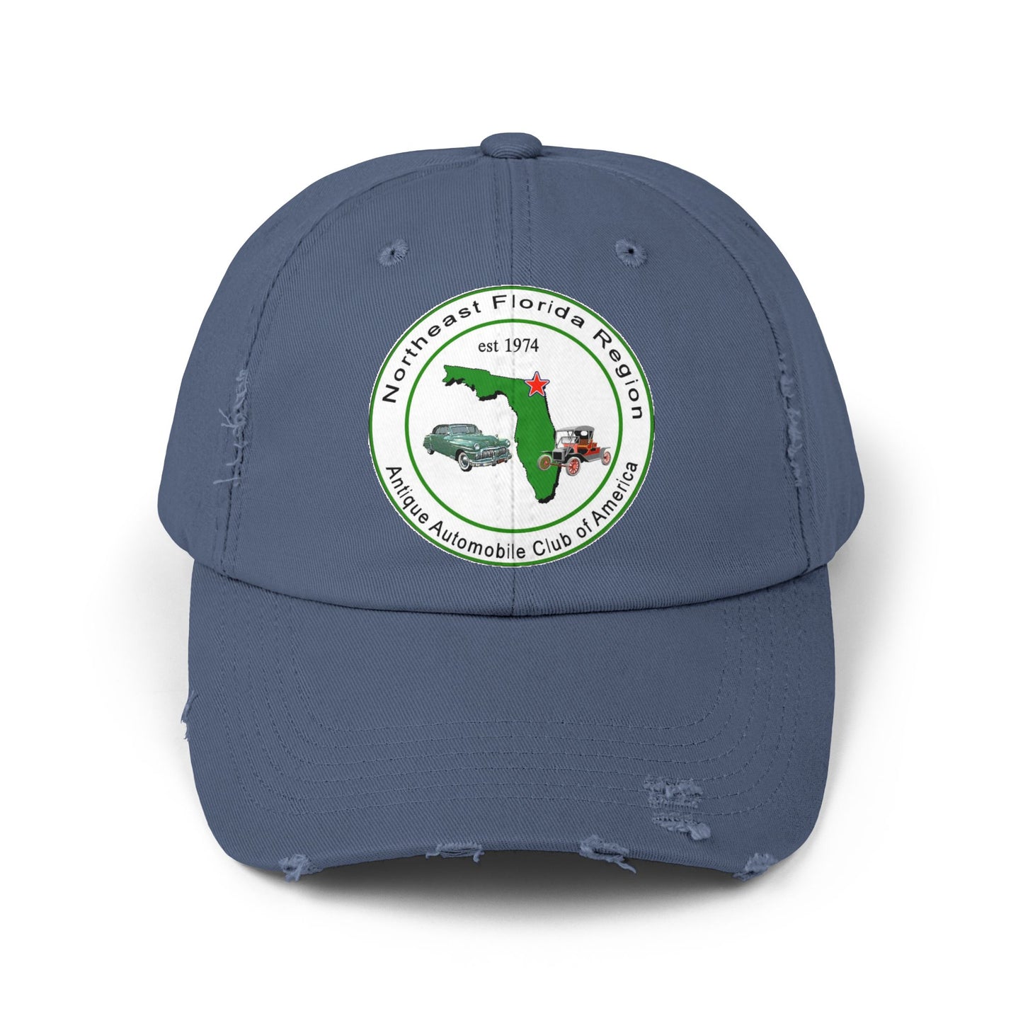 Northeast Florida Region AACA Unisex Distressed Cap