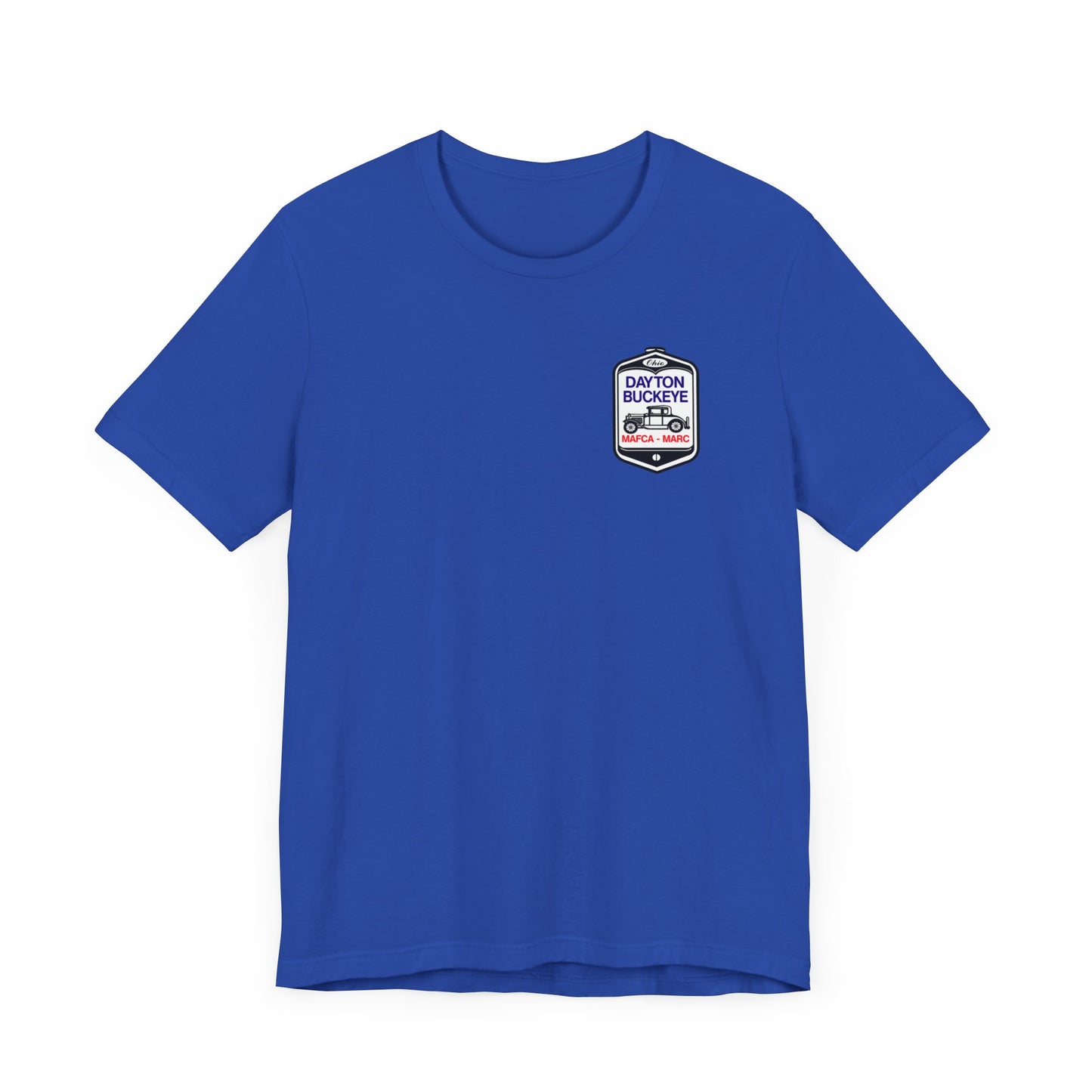 Dayton Buckeye (front and back logo) Unisex Jersey Short Sleeve Tee