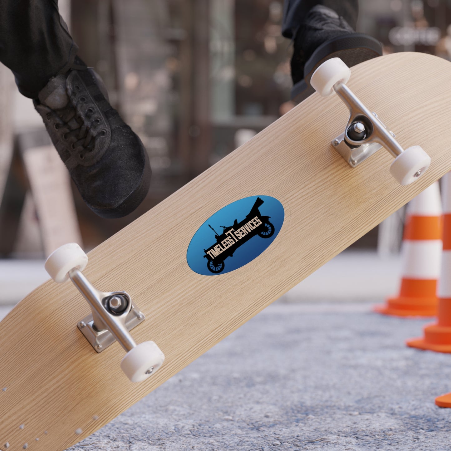 Timeless T Services Die-Cut Outdoor Sticker