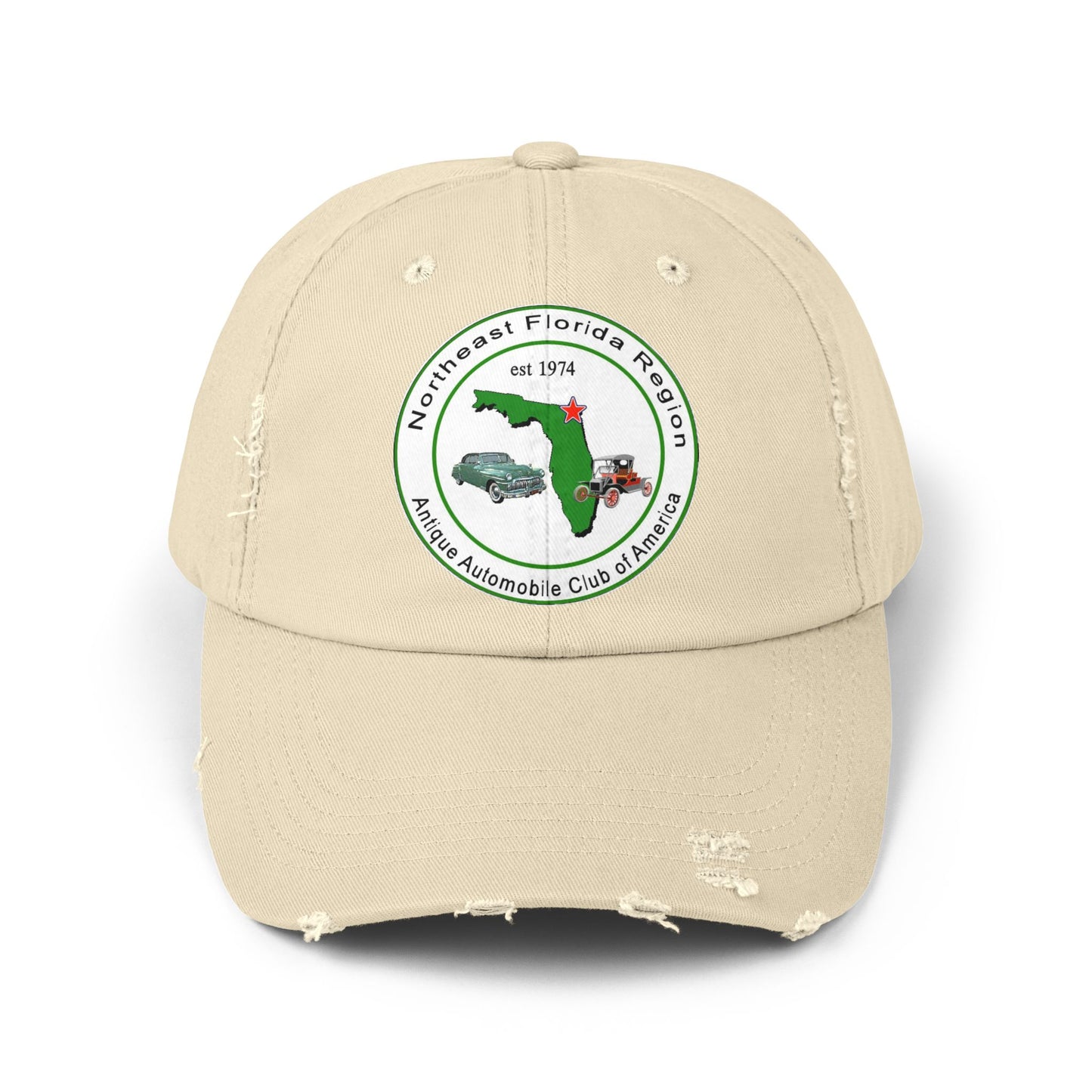 Northeast Florida Region AACA Unisex Distressed Cap