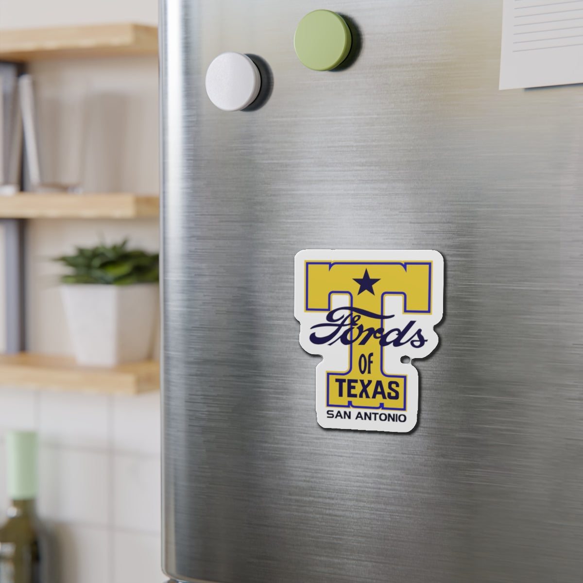 T Fords of Texas Die-Cut Magnets