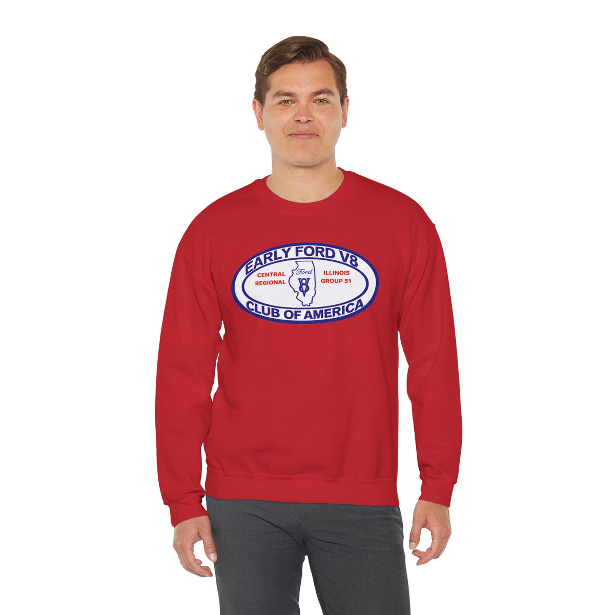 Central Illinois Early Ford V8 Unisex Heavy Blend™ Crewneck Sweatshirt