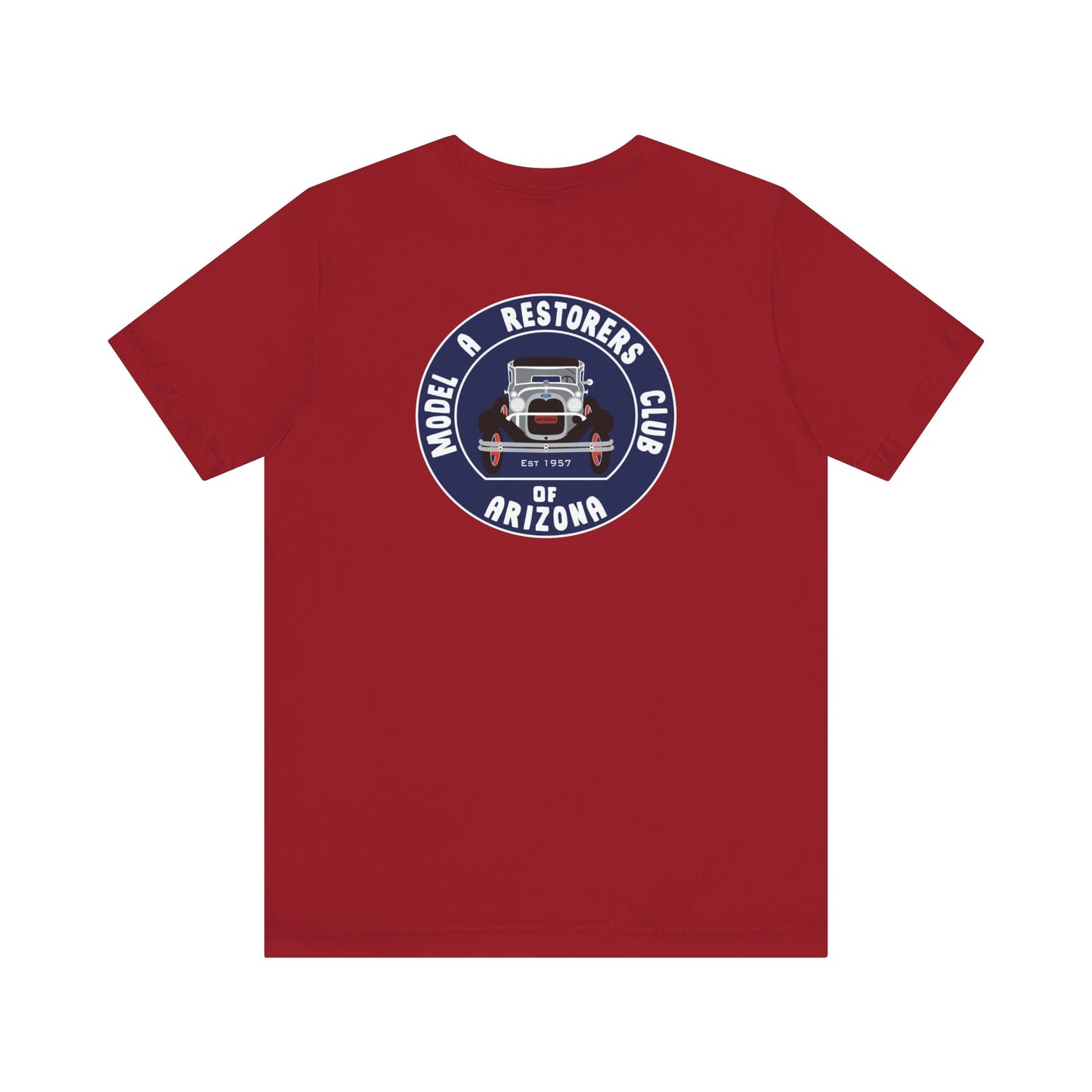 MARC of Arizona (front and back logos) Unisex Jersey Tee - Classic Car Enthusiast Shirt