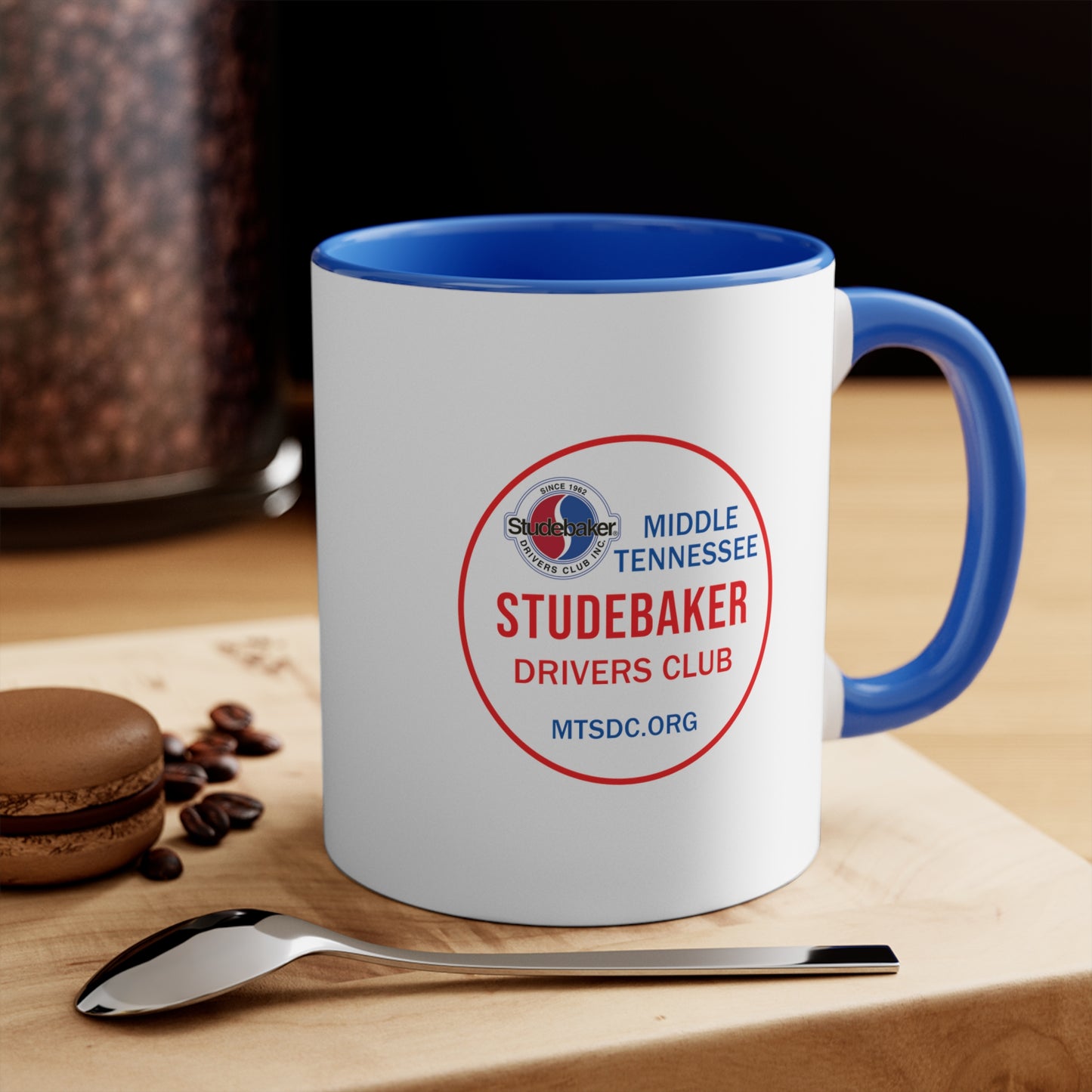 Middle Tennessee Studebaker Drivers Club Chapter Accent Mug — 11oz Coffee Cup