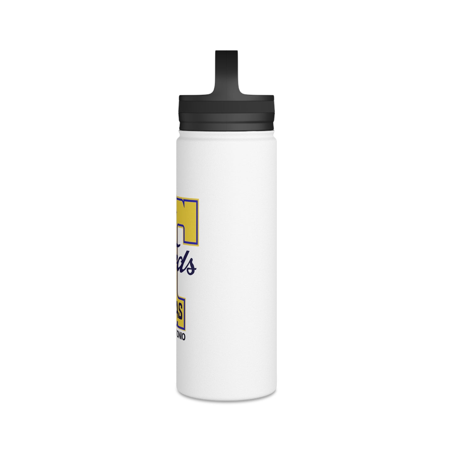 T Fords of Texas Stainless Steel Water Bottle, Handle Lid