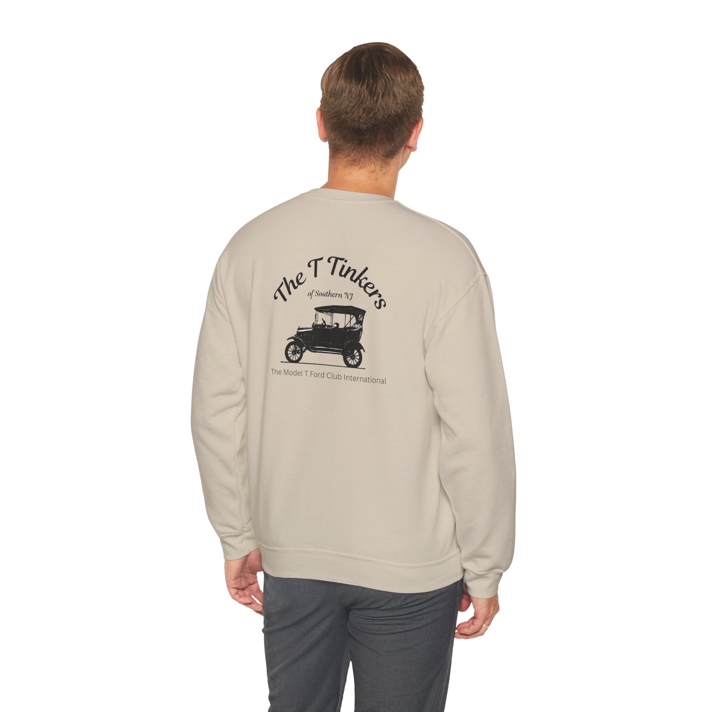 The T Tinkers of Southern NJ (front and back print) Unisex Heavy Blend™ Crewneck Sweatshirt