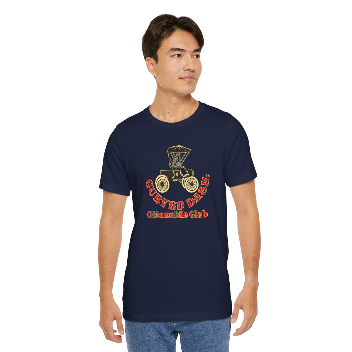 Curved Dash Oldsmobile Club T‑Shirt — Unisex Soft Short Sleeve Tee